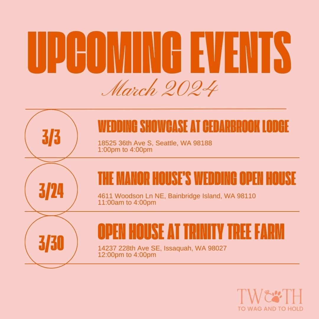 Open house season is still in full swing! We're thrilled to join these events alongside some incredible vendors and venues, and we're looking forward to meeting you there ✨ Don't forget to visit our events page on the website for all the details. 

M