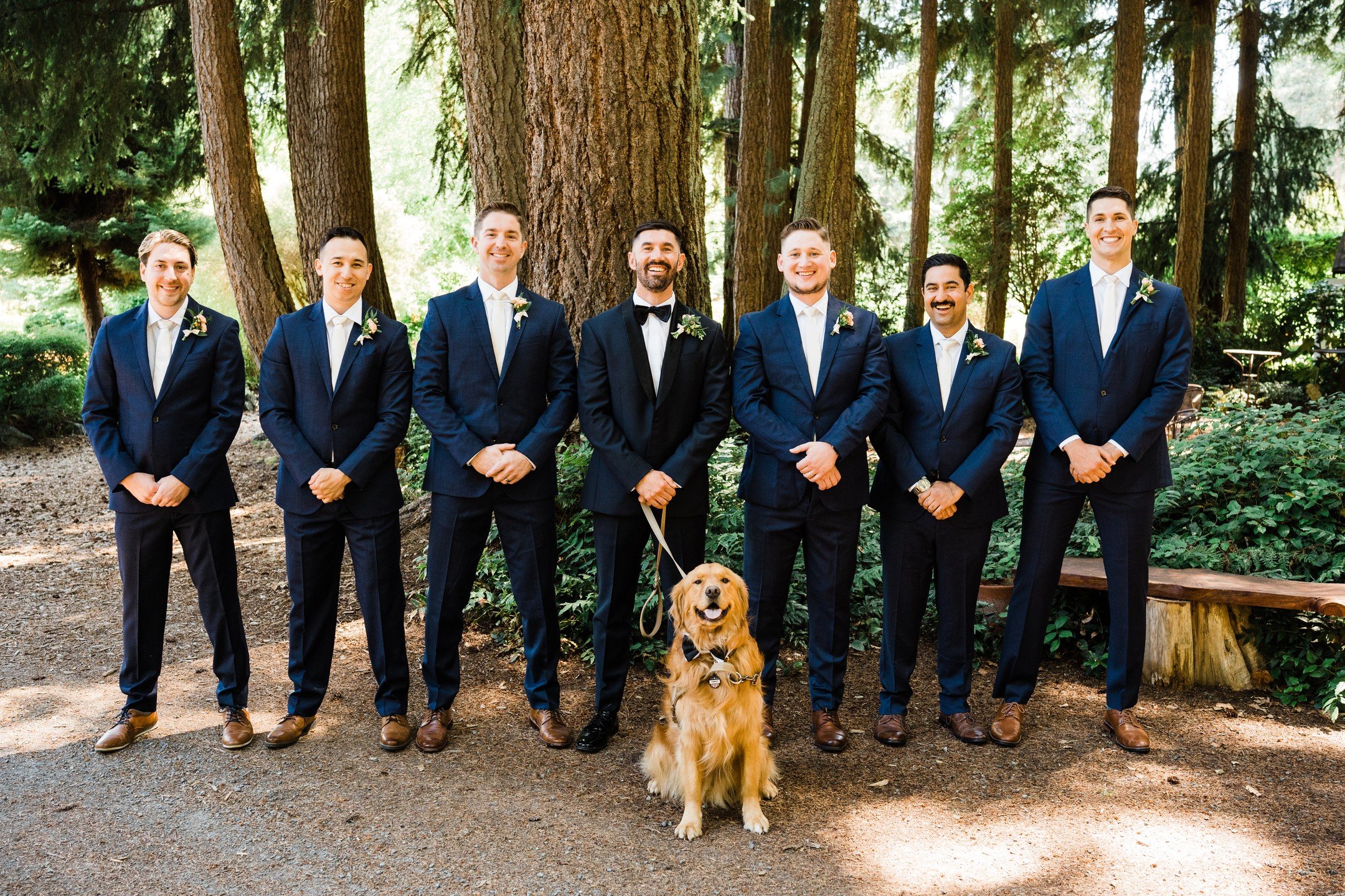 When you get to hang out and just be one of the guys! Stanley was the happiest boy being a groomsmen on the big day 🤵 🐾

We love when the pups get to be part of the wedding party fun! 
.
.
.
#dogsinweddings #bestdog #weddingpaws #pnwweddings #golde