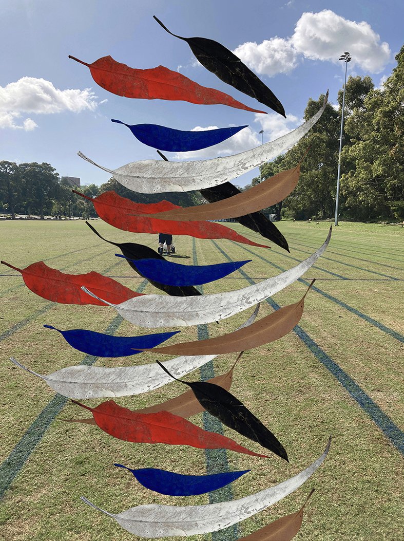 Track and Field, leaves, line markings
