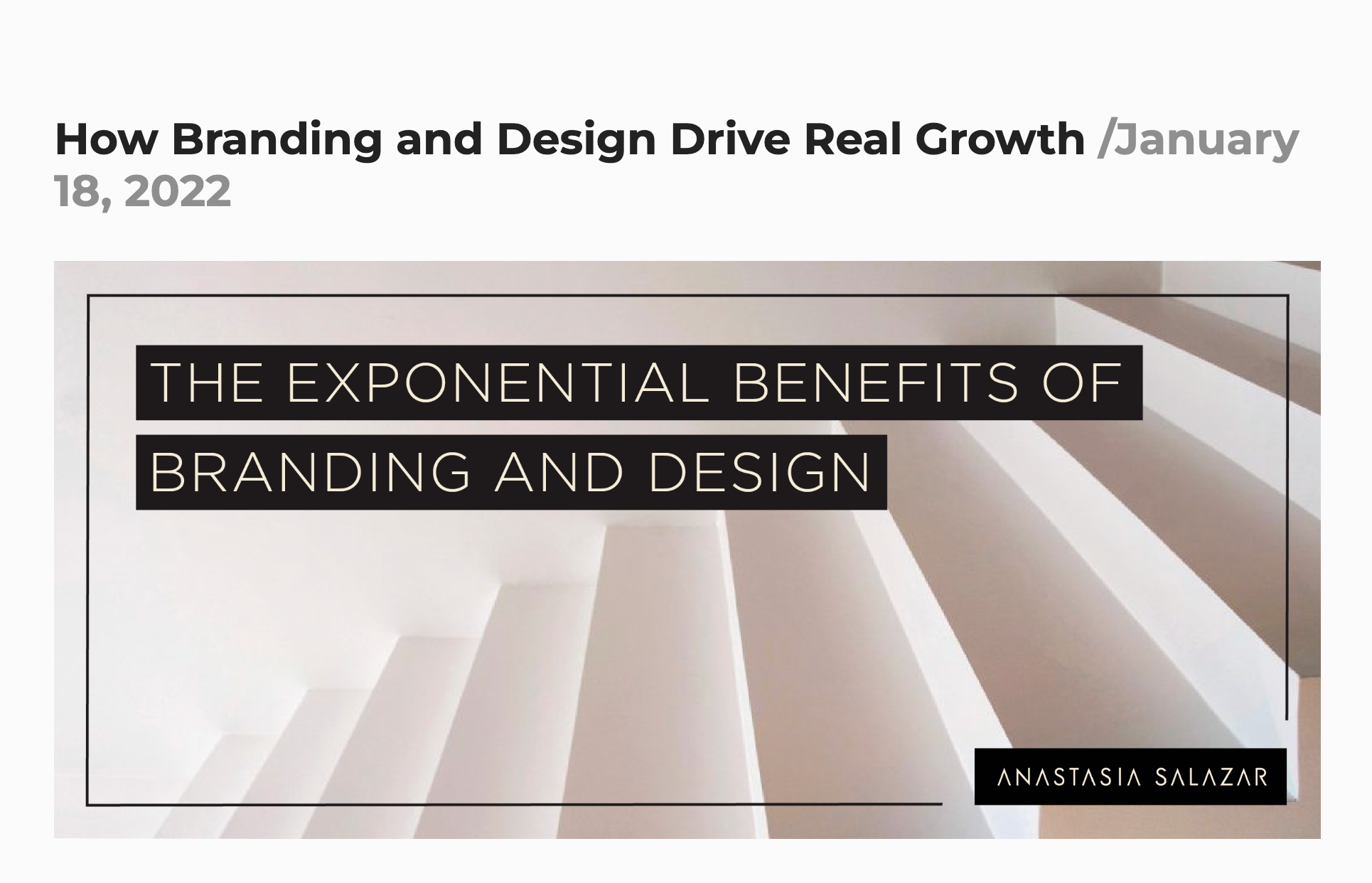 Blog post for Anastasia Salazar, Ltd.
