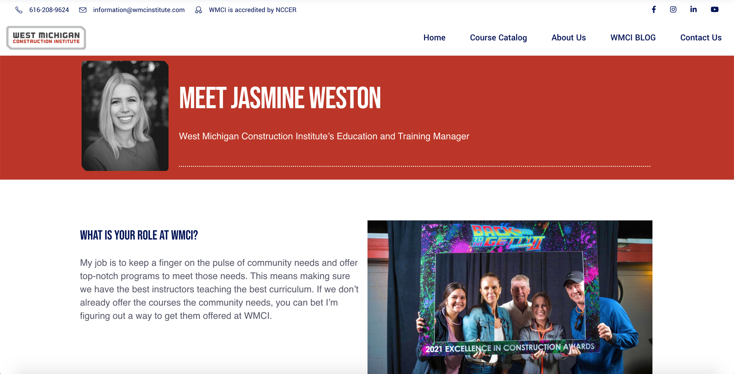 Blog post for the West Michigan Construction Institute