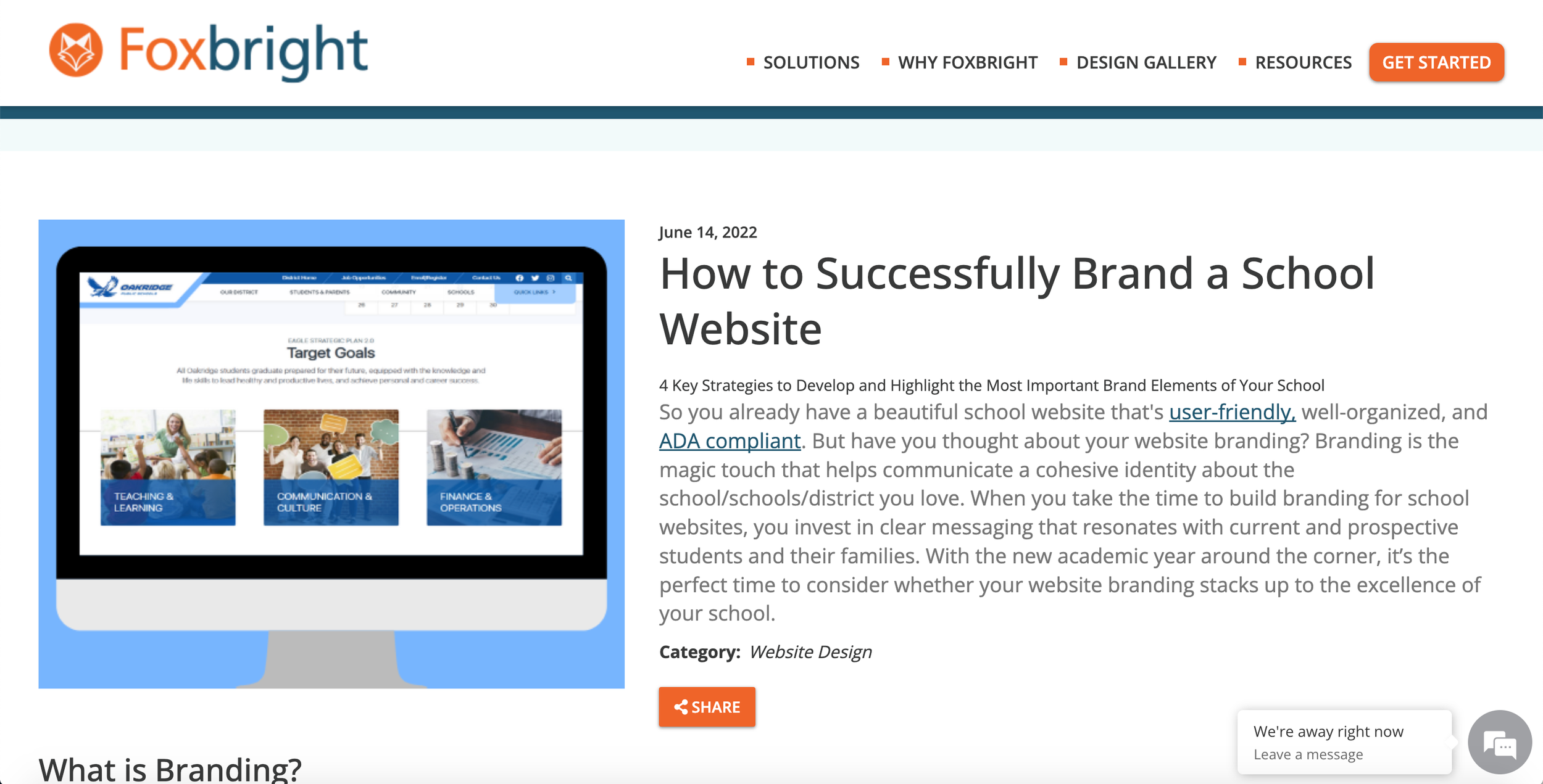 Blog post for Foxbright, written in collaboration with Joe Sonheim.