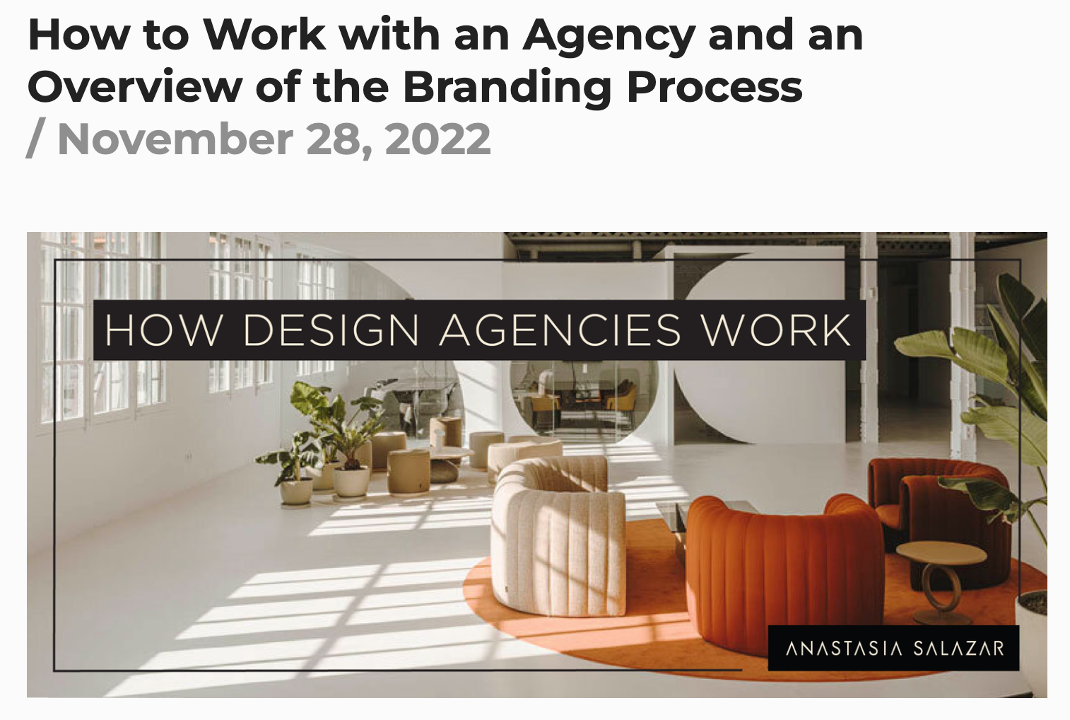 Blog post for Anastasia Salazar, Ltd.
