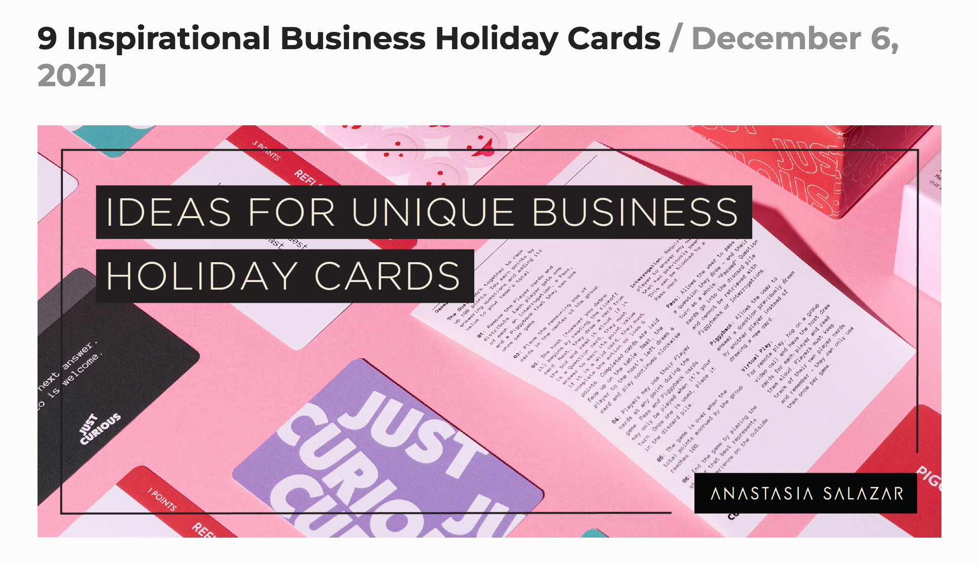 Blog post for Anastasia Salazar, Ltd.