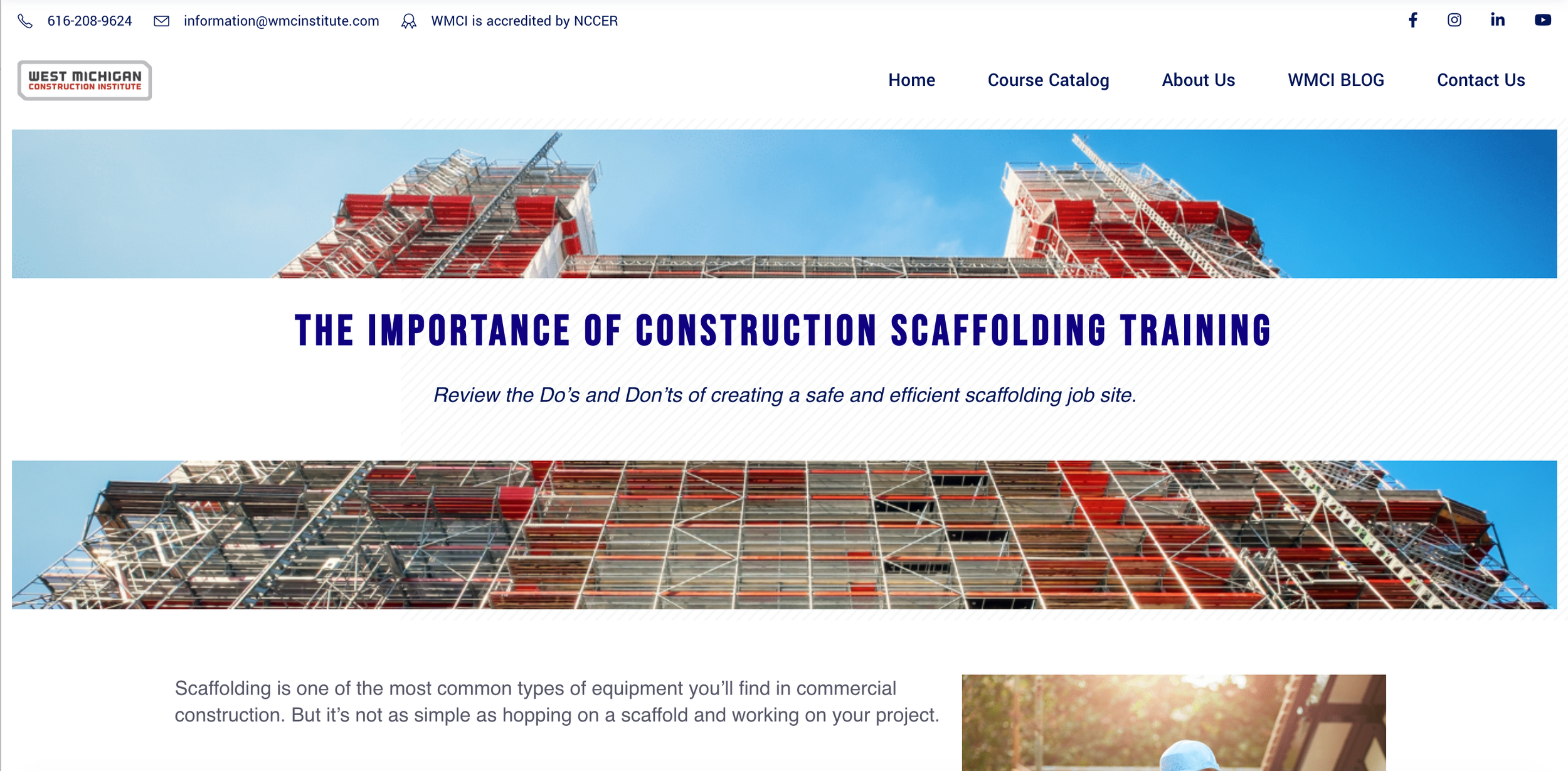Blog post for the West Michigan Construction Institute.
