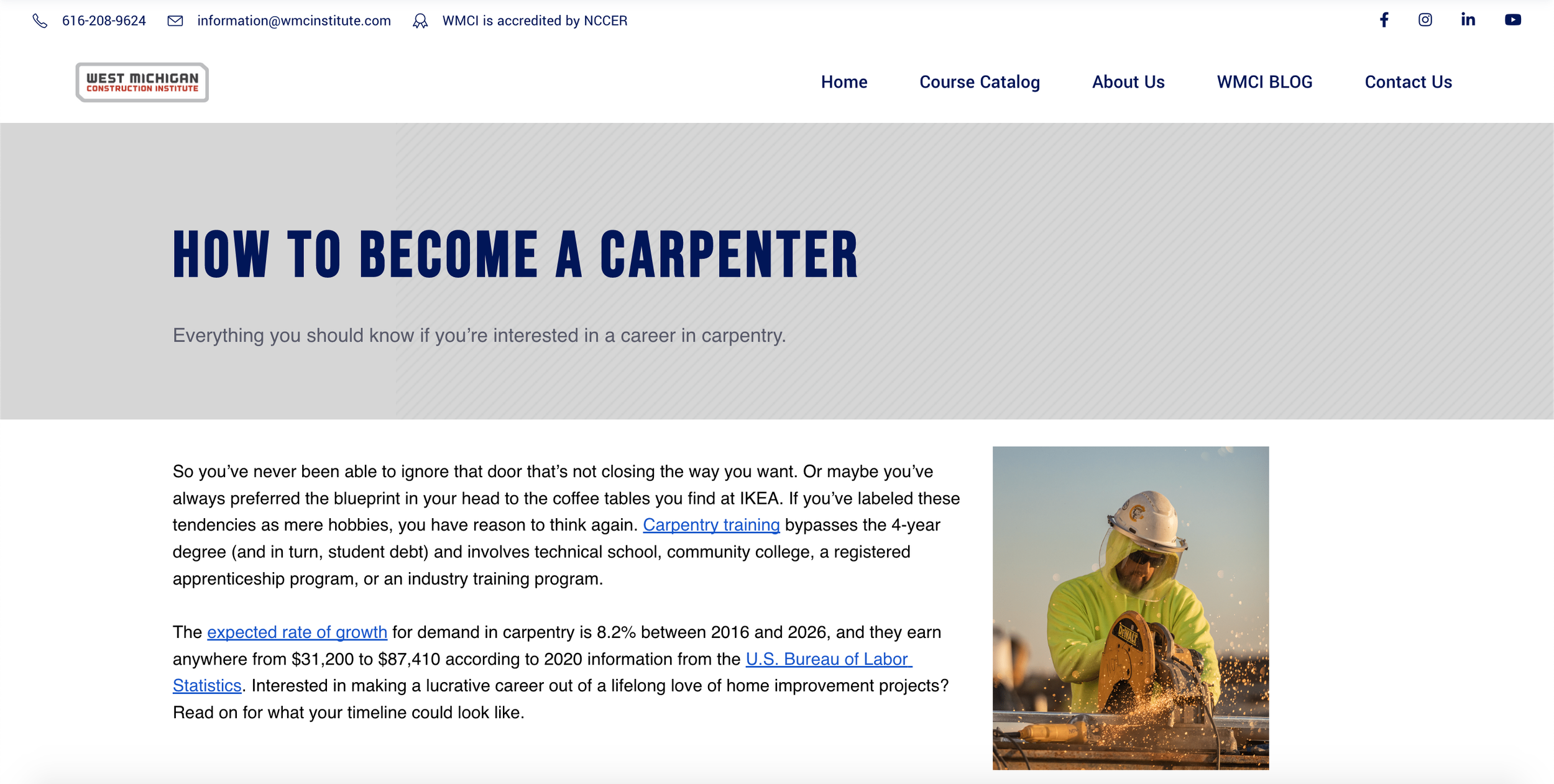 Blog post for the West Michigan Construction Institute, written in collaboration with Joe Sonheim.