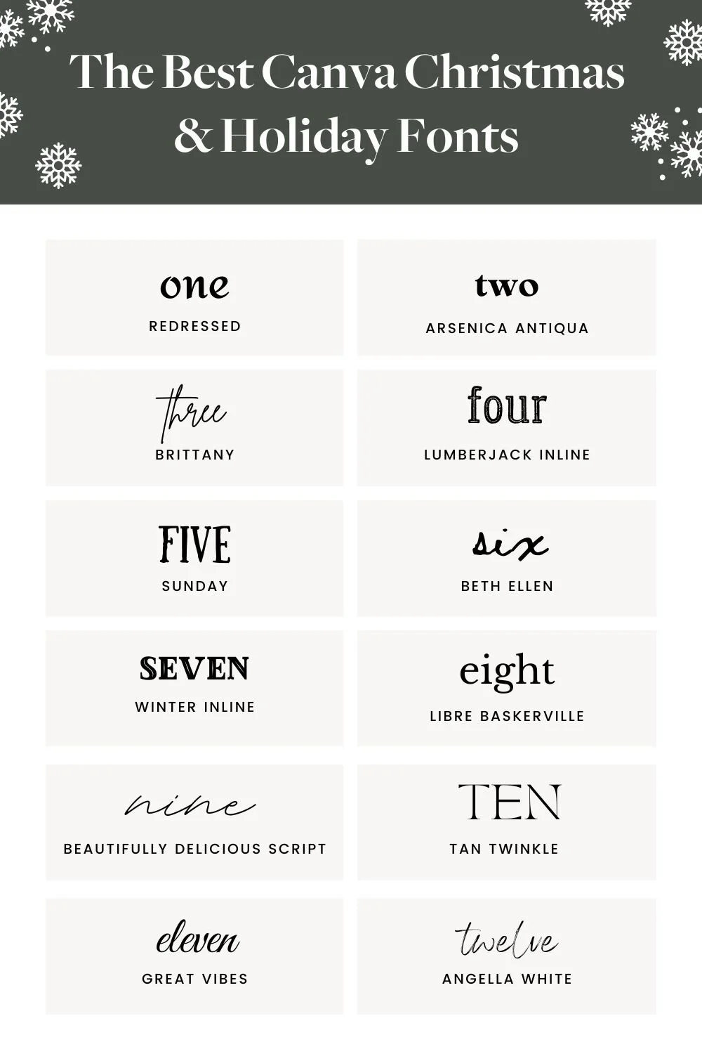 24 Must-Have Christmas Canva Fonts to Make Your Designs Stand Out ...