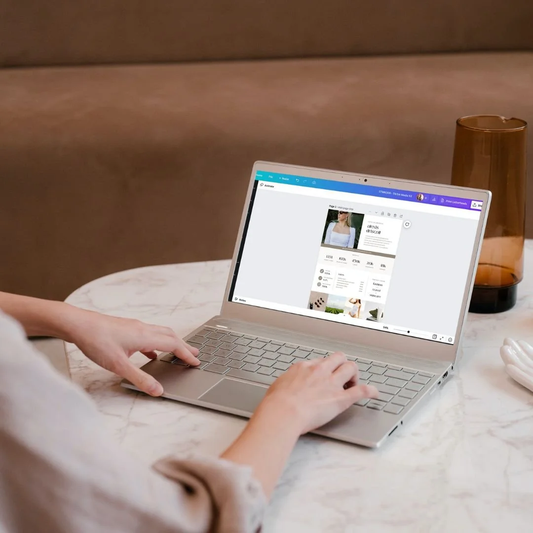 Customizable Canva Media Kit for Influencers on TikTok - How to Edit in Canva