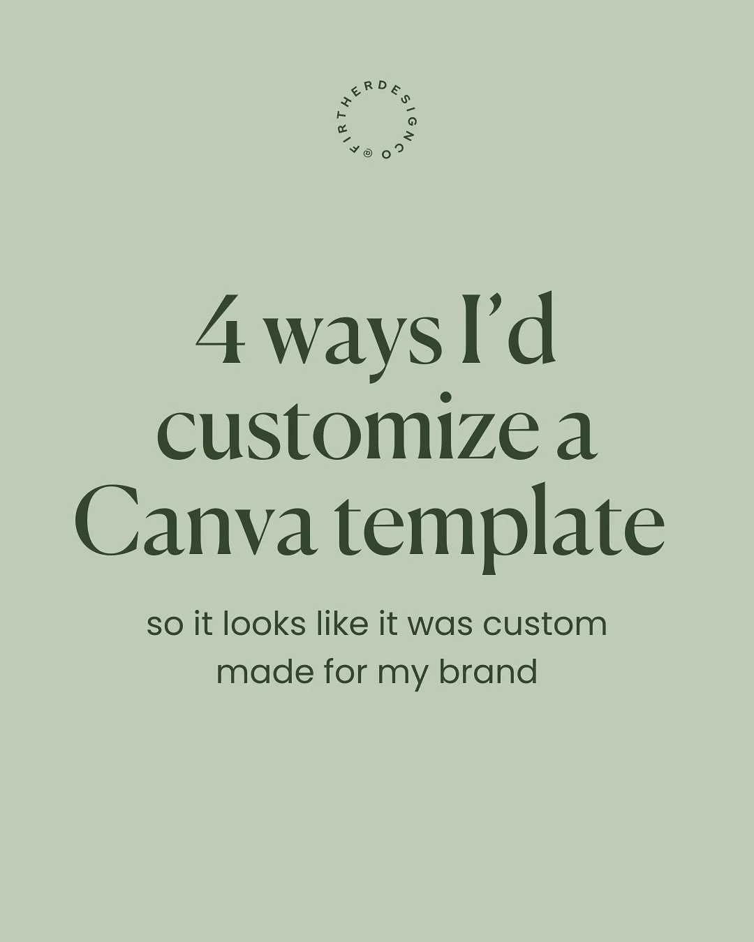 Ever wonder why Canva templates never quite feel like you? They might be eye catching in the search results, but even when you add your brand color and font&hellip;it feels a bit generic. 
 The secret isn&rsquo;t starting from scratch, it&rsquo;s mak