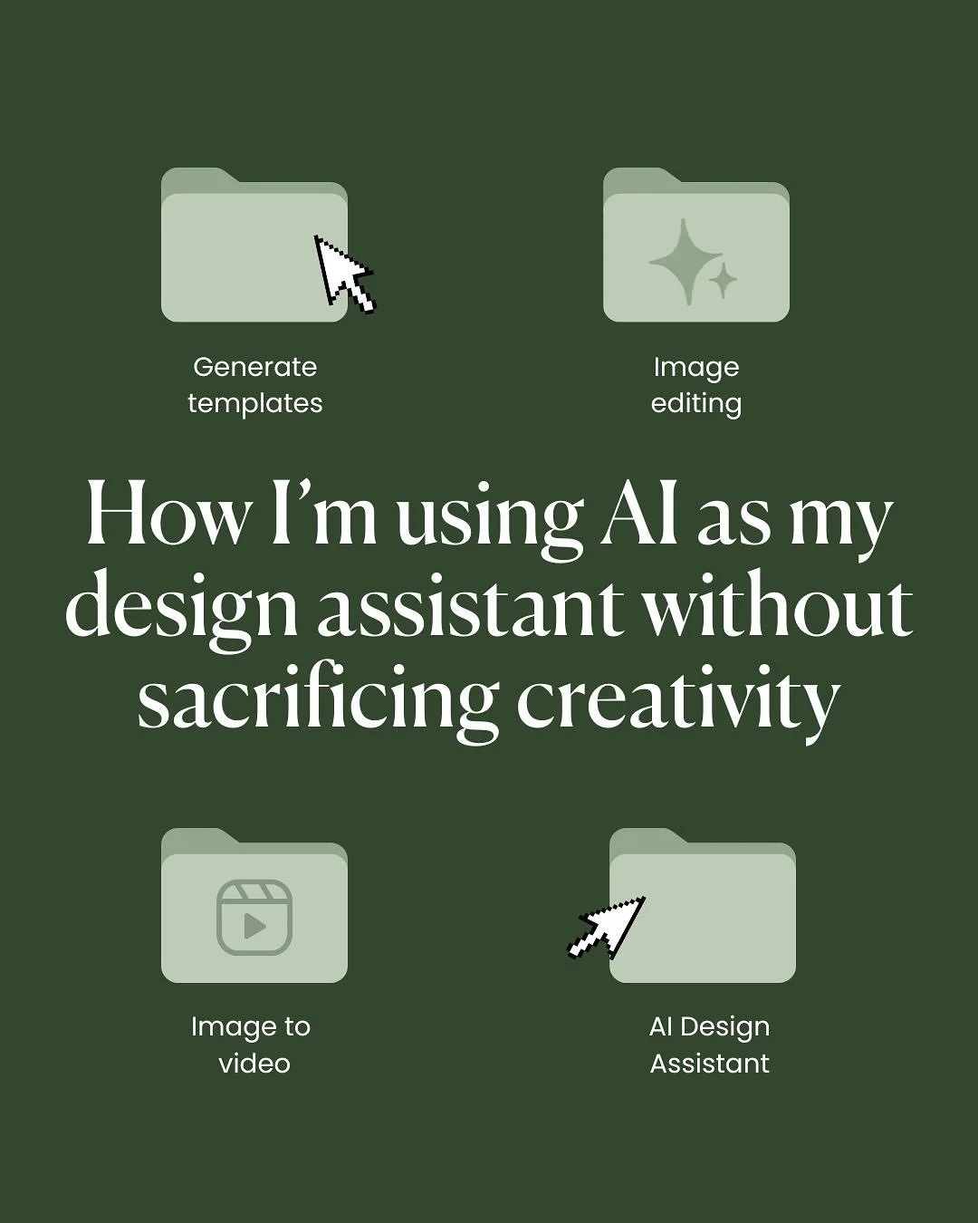 As a graphic designer, I don&rsquo;t want to use AI to create my ideas, I want to use it to amplify them! 

@adobeexpress just announced so many new features at Adobe MAX that will help me do just that, so here&rsquo;s 4 tangible ways I&rsquo;m incor