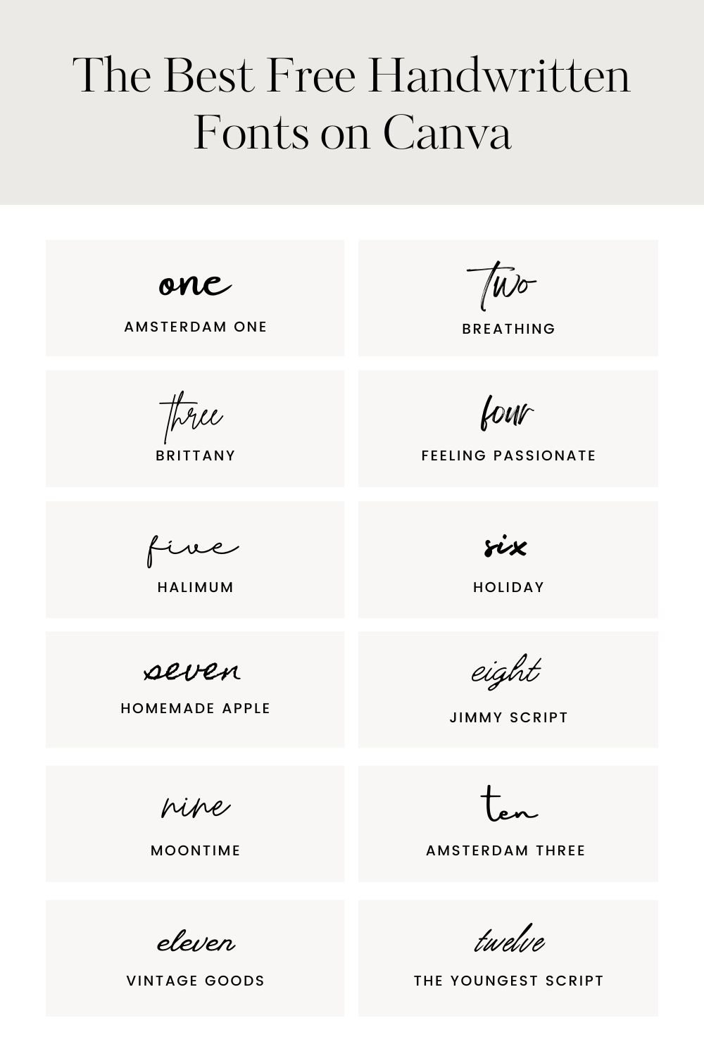 Cute Cursive Fonts