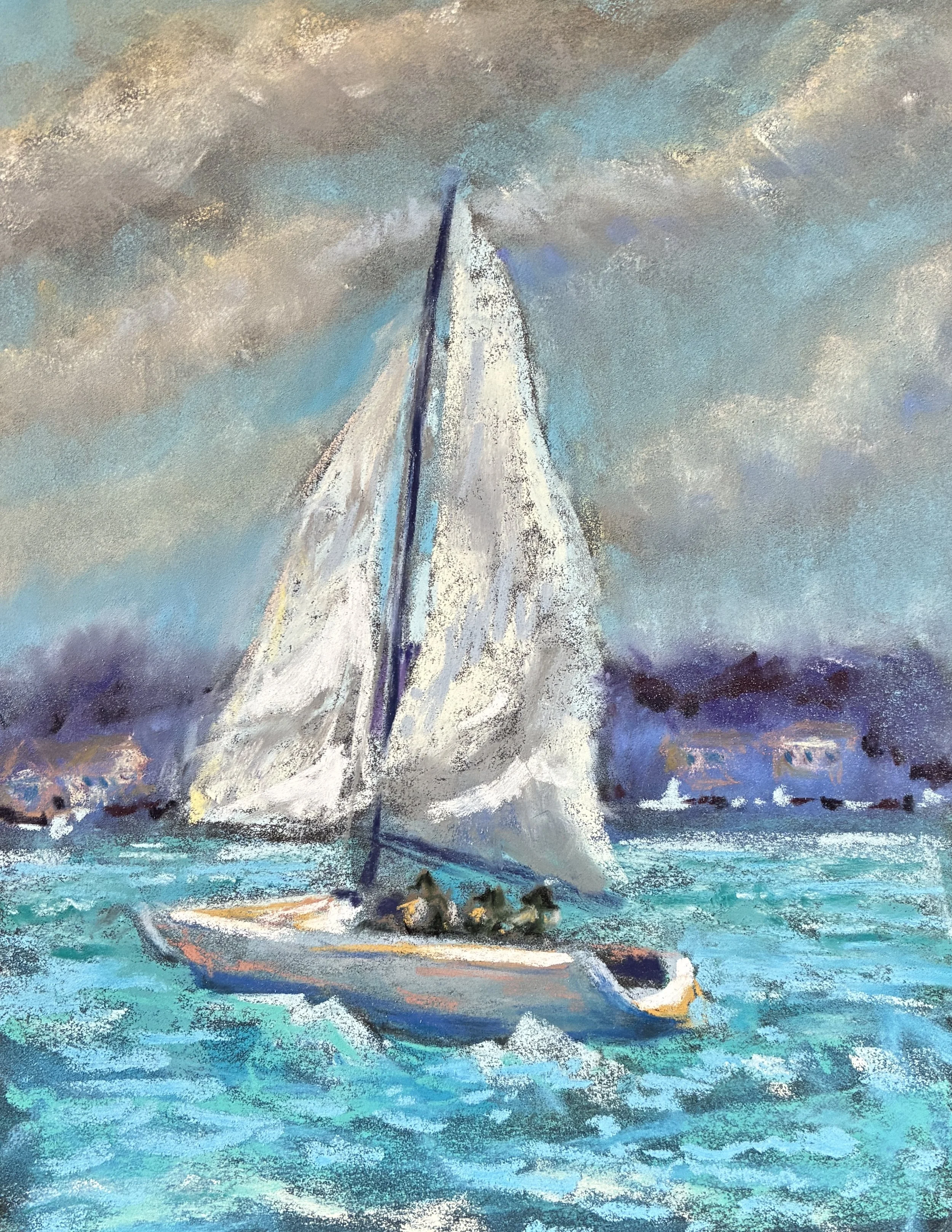 Strong Winds, Charleen Knight, Pastel, $375.
