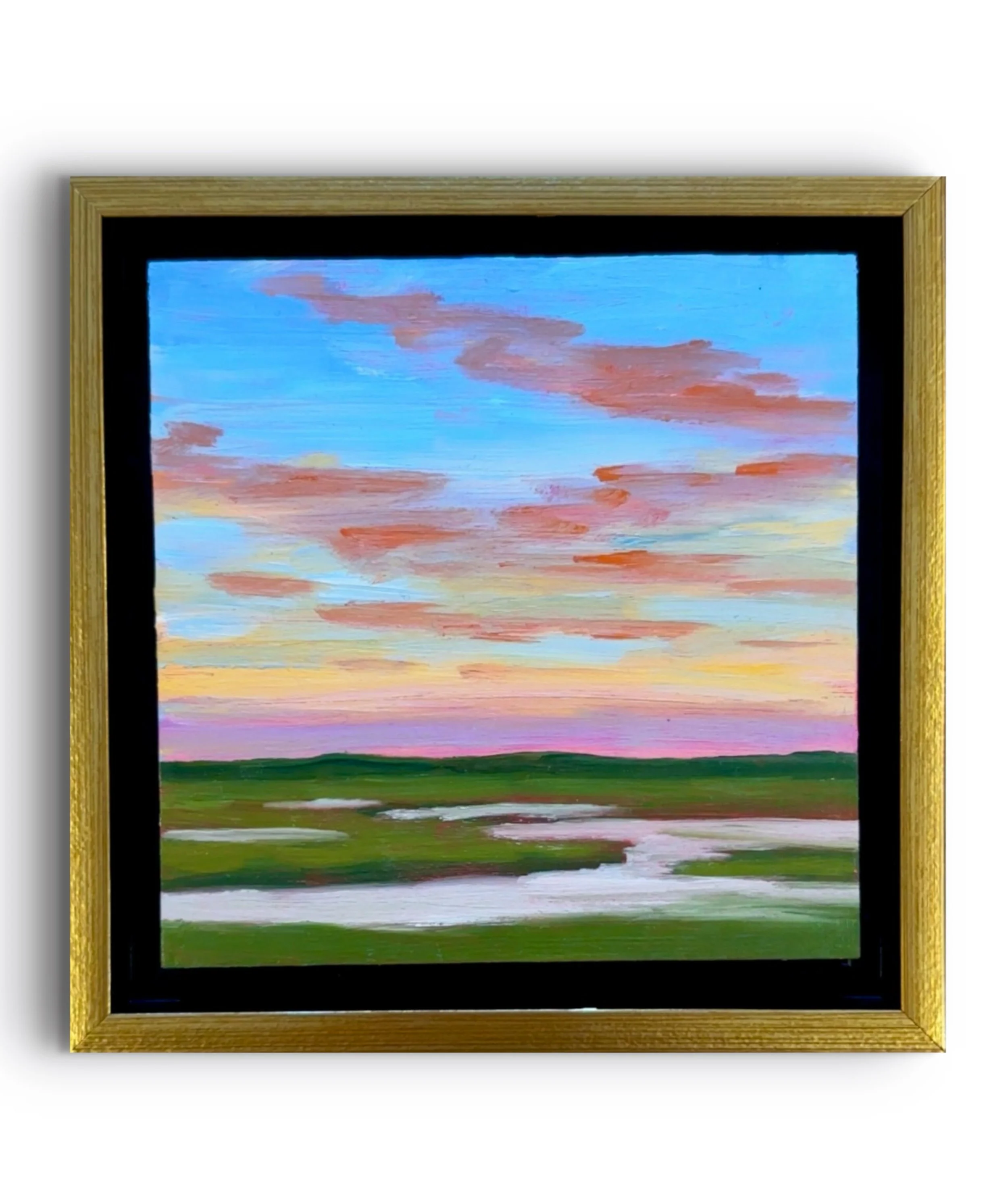 Cotton Candy Sky #1, Cassandra Hahn, Oil On Birch, $275.