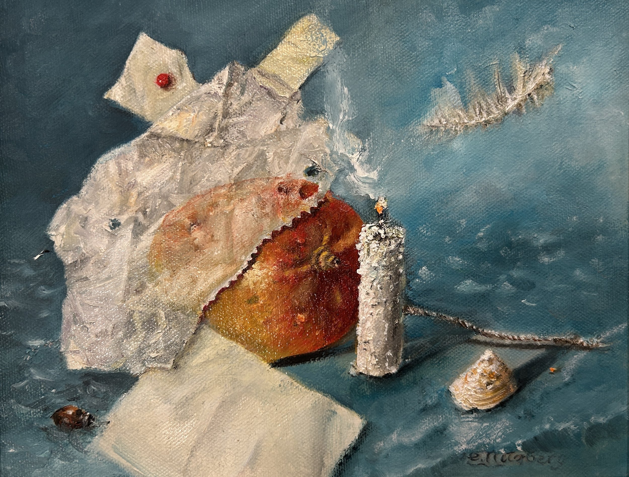 Ethereal Transcendence, Evelyn Nitzberg, Oil on Canvas, $975. 13x15"