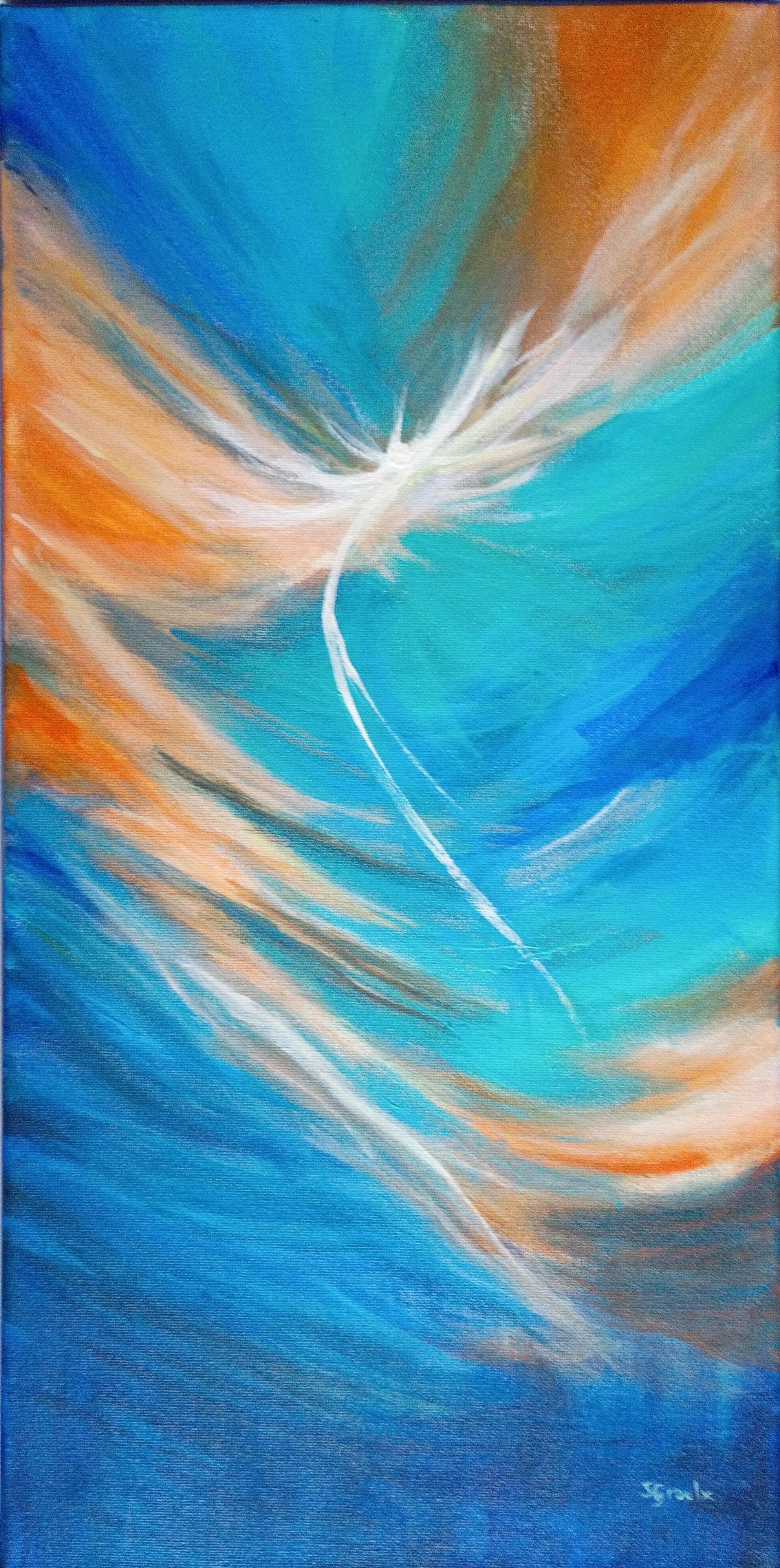Tides of Grace, Sharmian Groulx, Acrylics, $450.