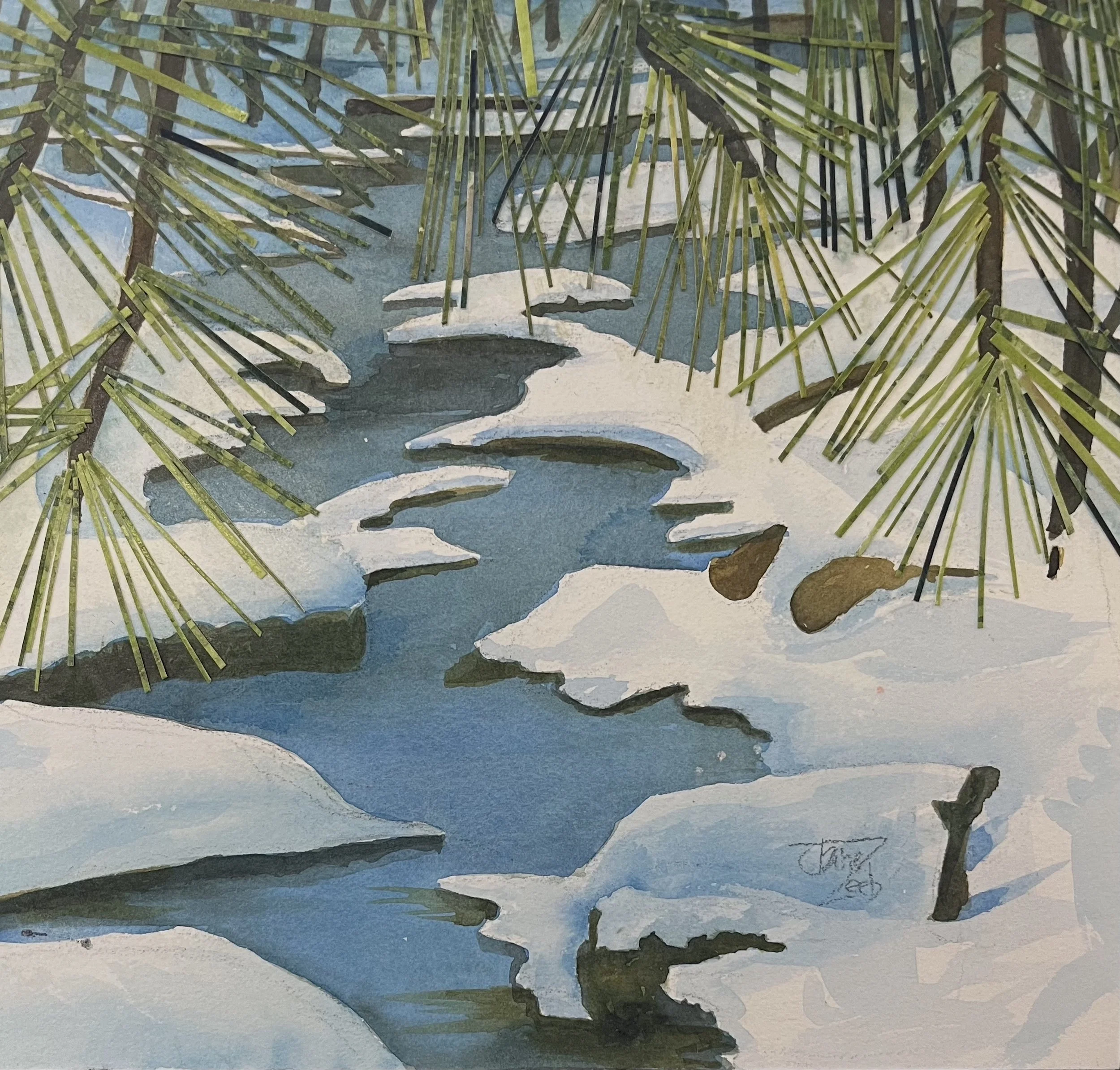 Winter, A Study of White and Blue