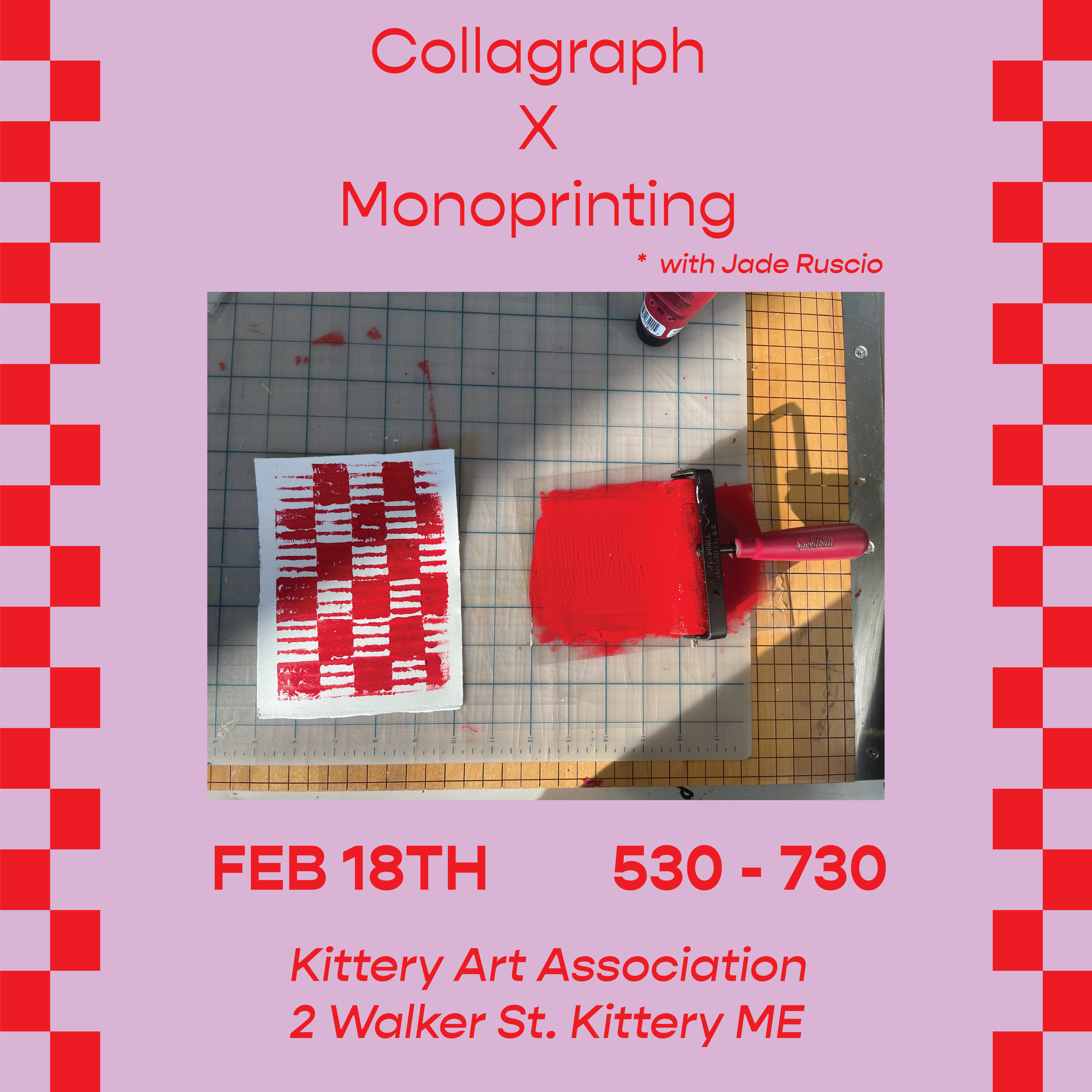 Collagraph X Monoprinting Workshop with Jade Ruscio