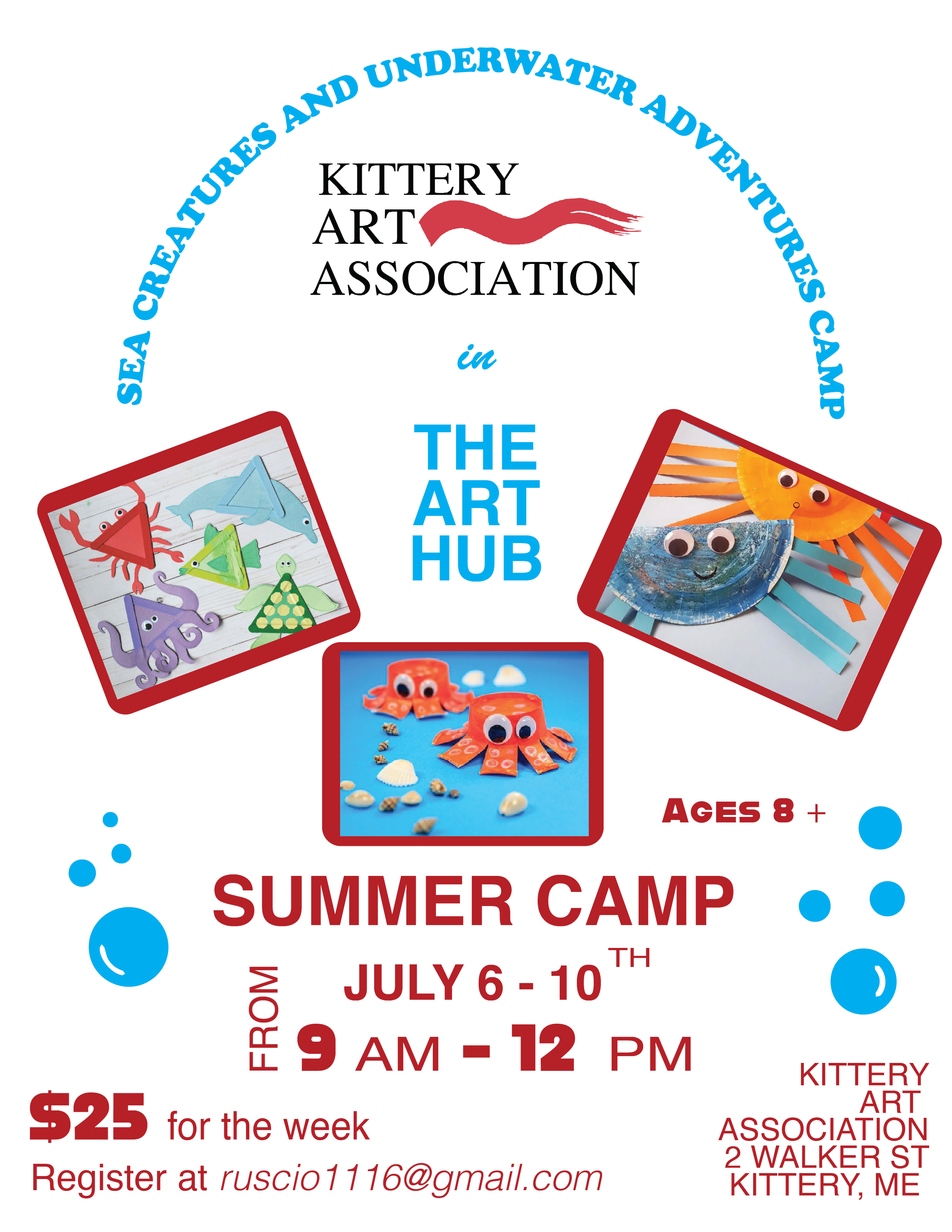 Sea Creatures And Underwater Adventures - Kids Art Camp