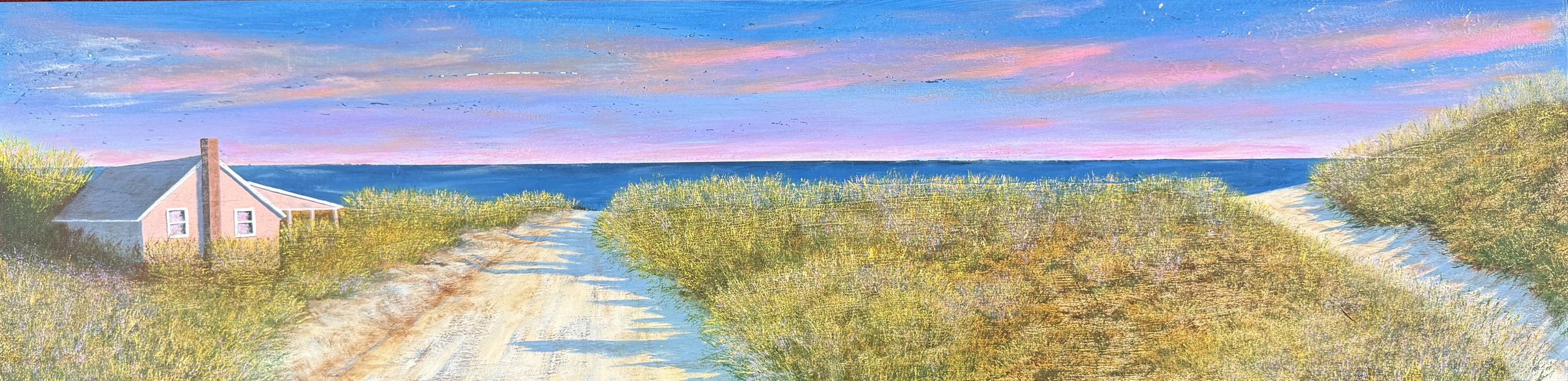 Yummy Time, Harry Prichett, Acrylic on Wood, $875. (12x48")