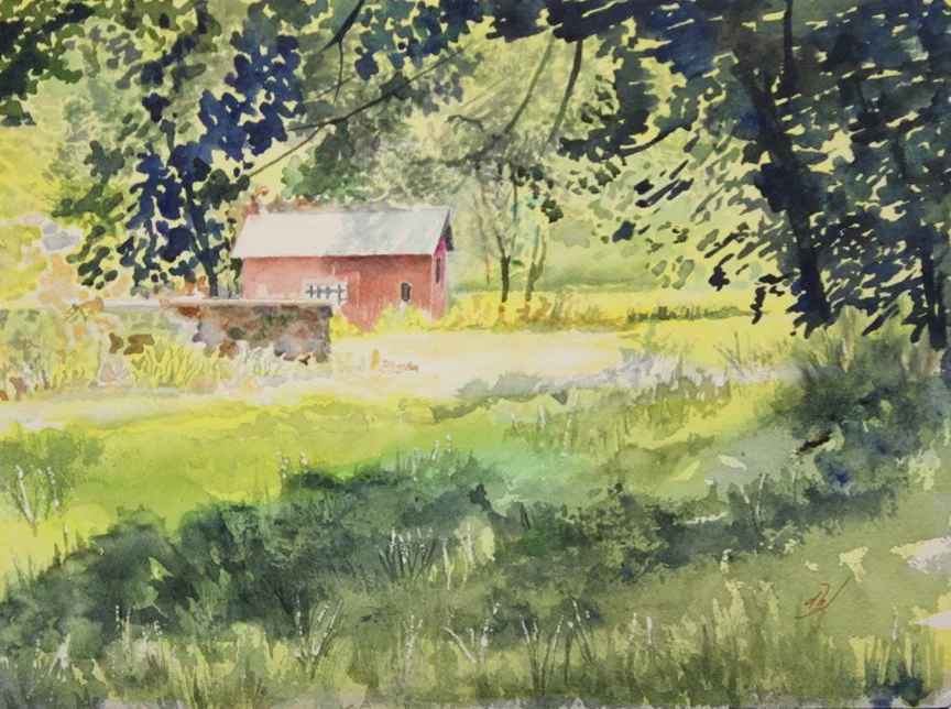 Godfrey Cove Road, Donna Asquith, Watercolor, $450. 13.5x16.5"