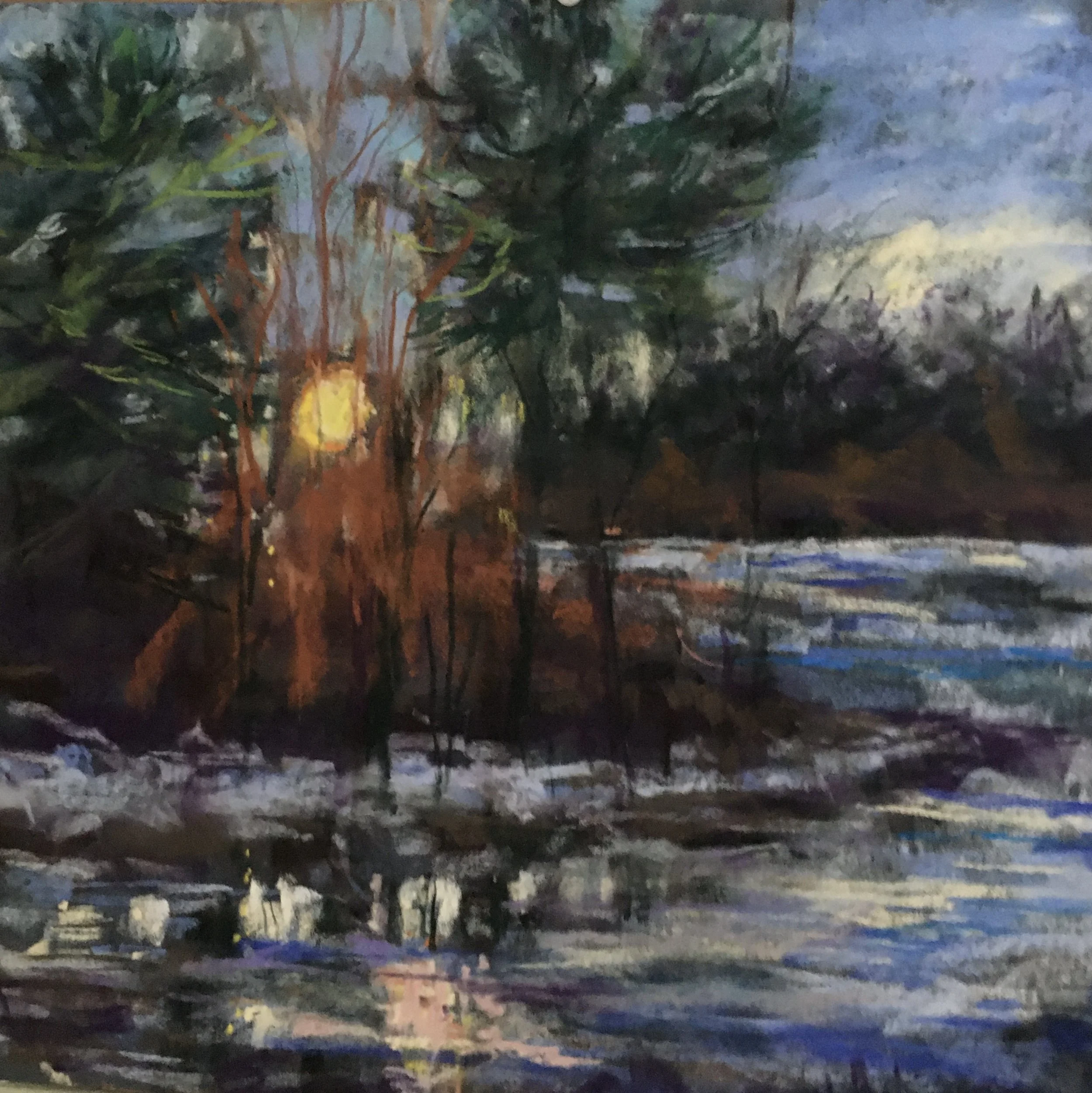 Just Before Christmas, Catherine DiPentima, Pastel, $300.