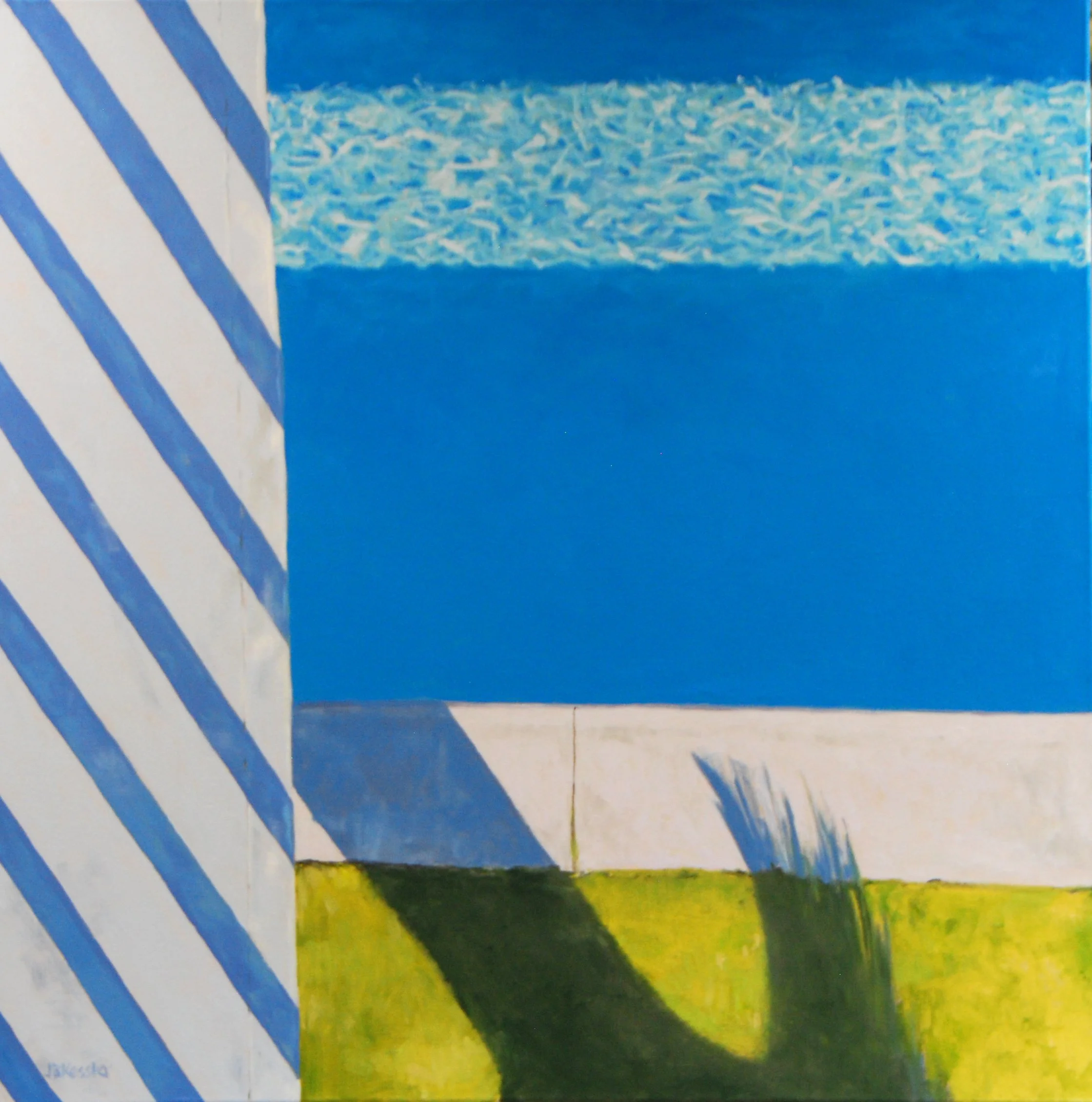 Shadows By The Pool, John Kessler, Oil, $1600.
