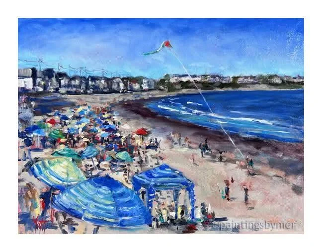 Longsands Beach, York ME, Plein Air 2025, Meredith Reynells, Oil, $995.