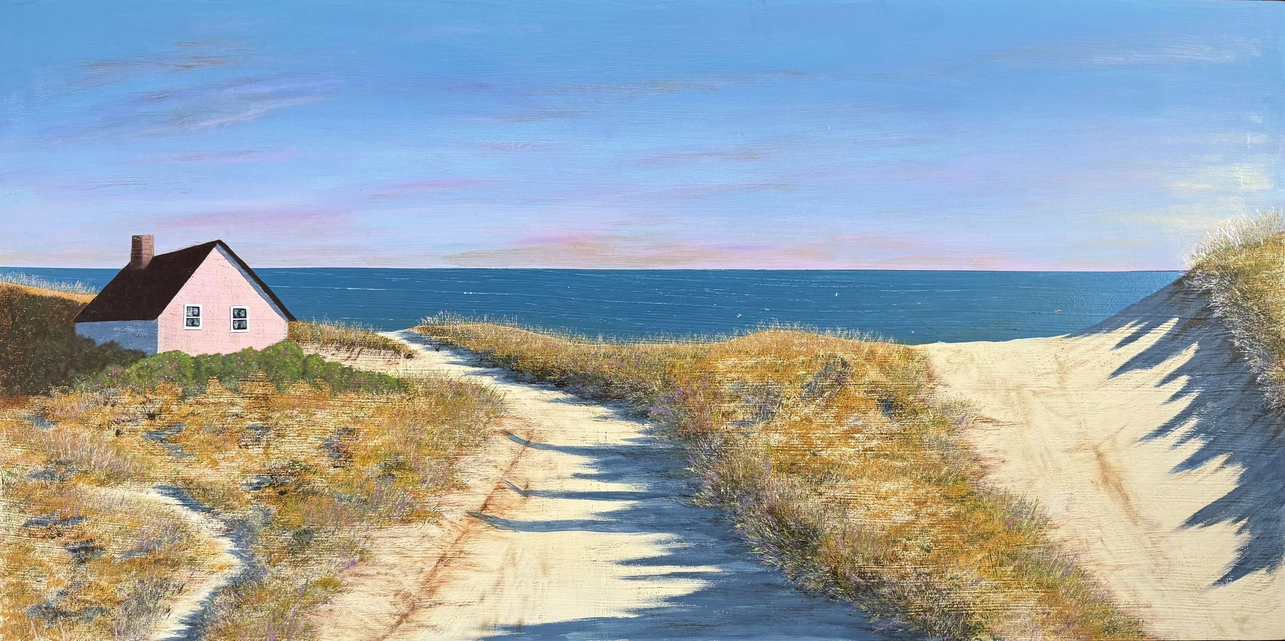 I Should Be Here, Harry Prichett, Acrylic on Wood, $1475.