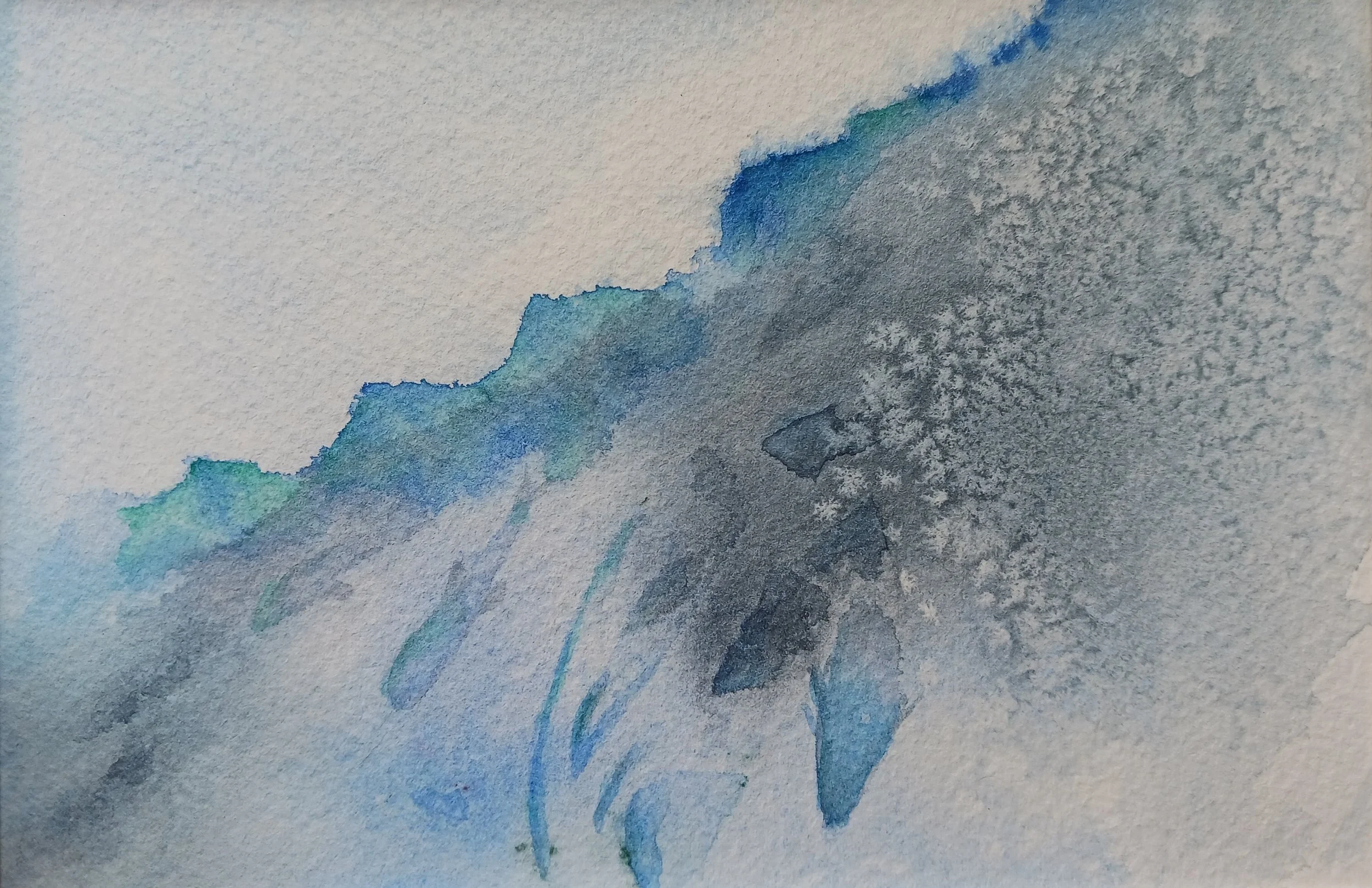 The Line, Ellen Minnehan, Watercolor, $125.