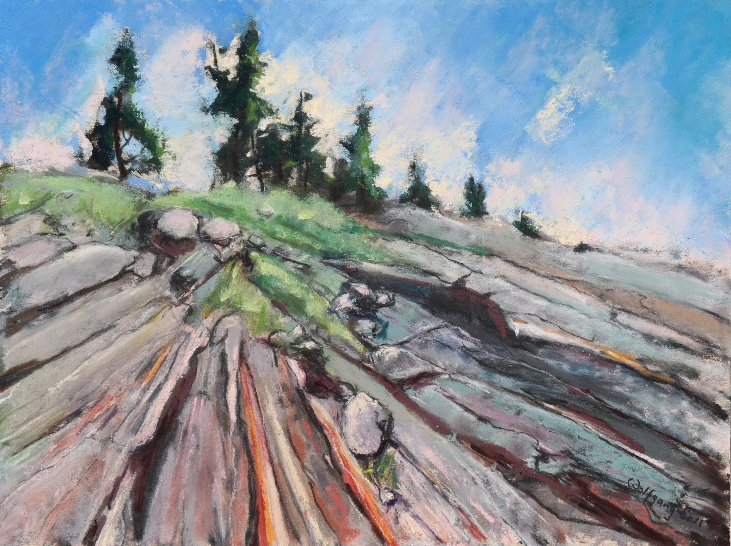 Pemaquid 5, Wolfgang Ertl, Pastel, $500.