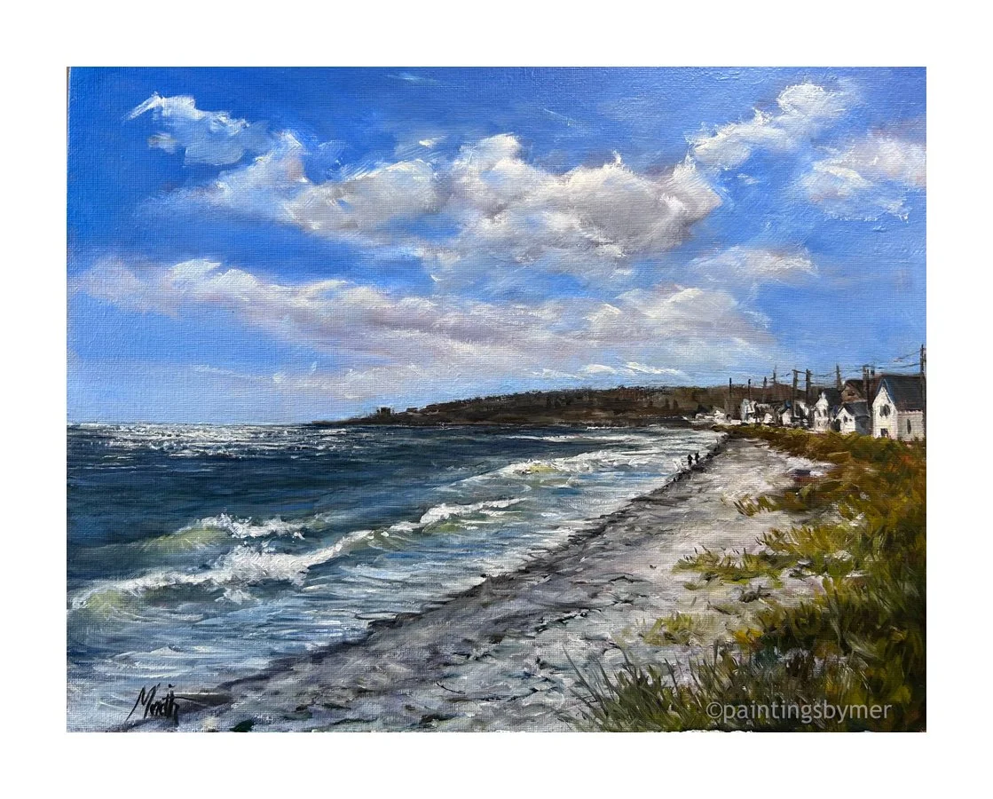 My Happy Place, York ME Plein Air 2024, Meredith Reynells, Oil, $550.