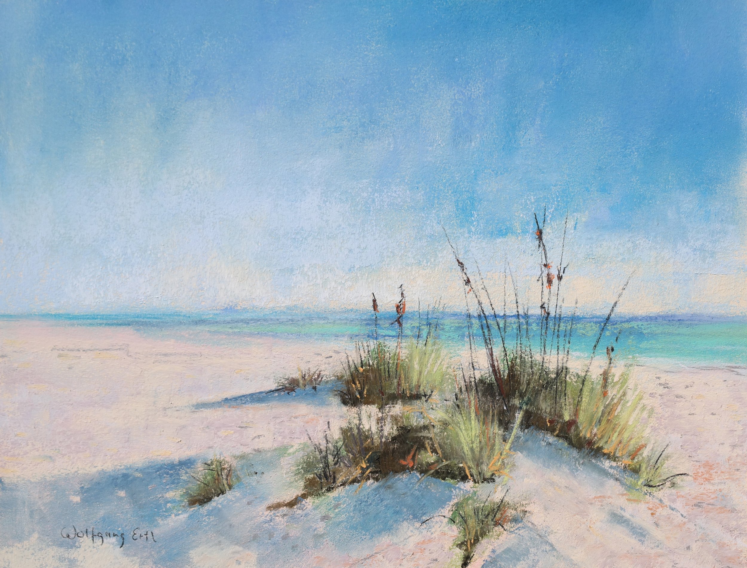 Sea Oats, Wolfgang Ertl, Pastel, $500.