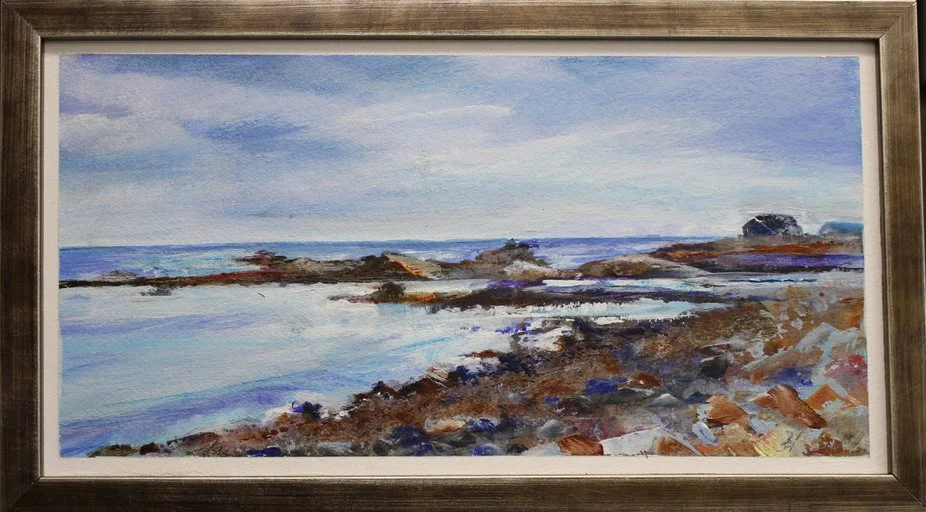 Oar Weed Cove, Donna Asquith, Acrylic, $375. (8"x16")