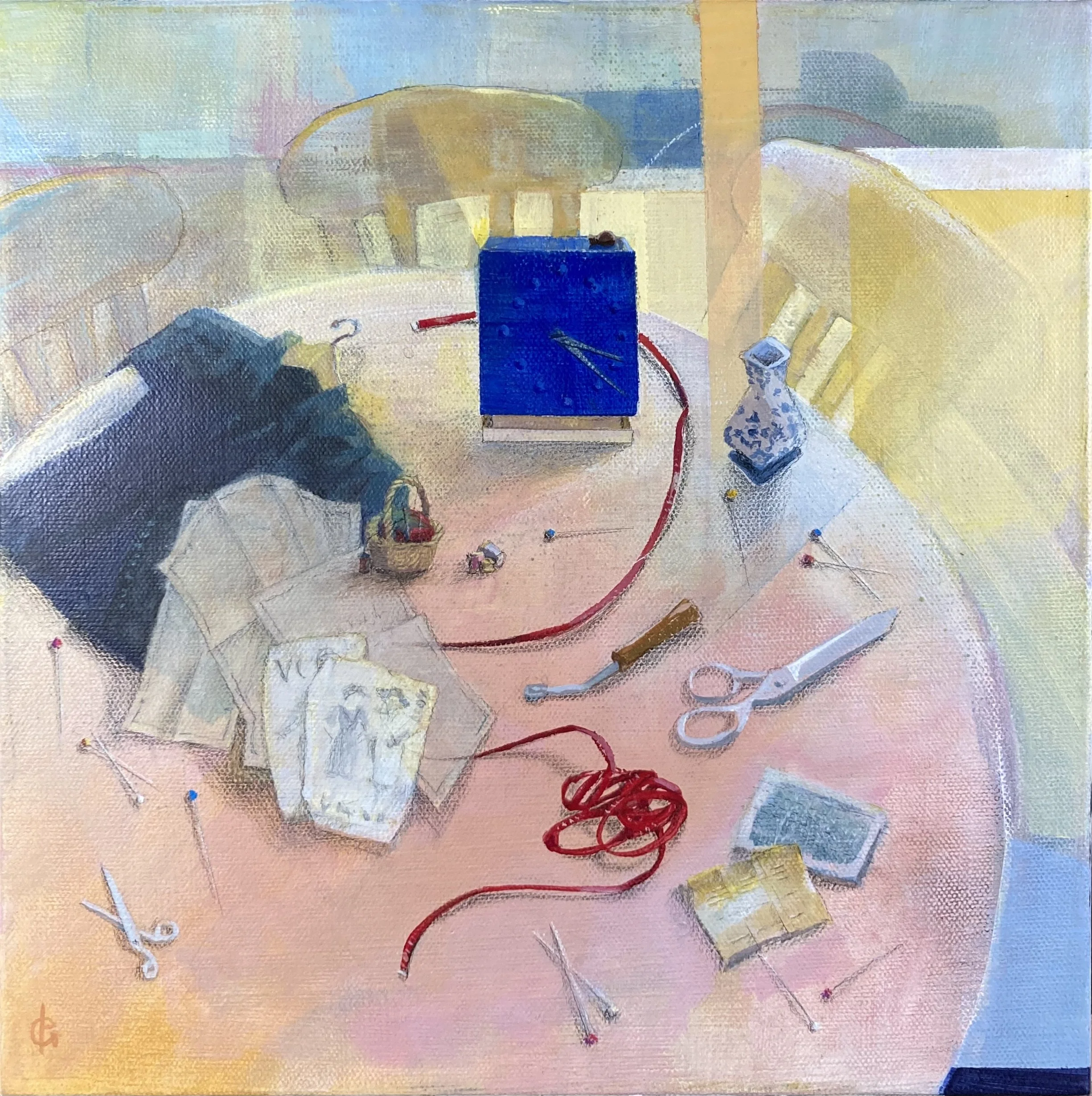 A Still Life for Miss Proportion, Lisa Genatossio, Mixed Media, $300.