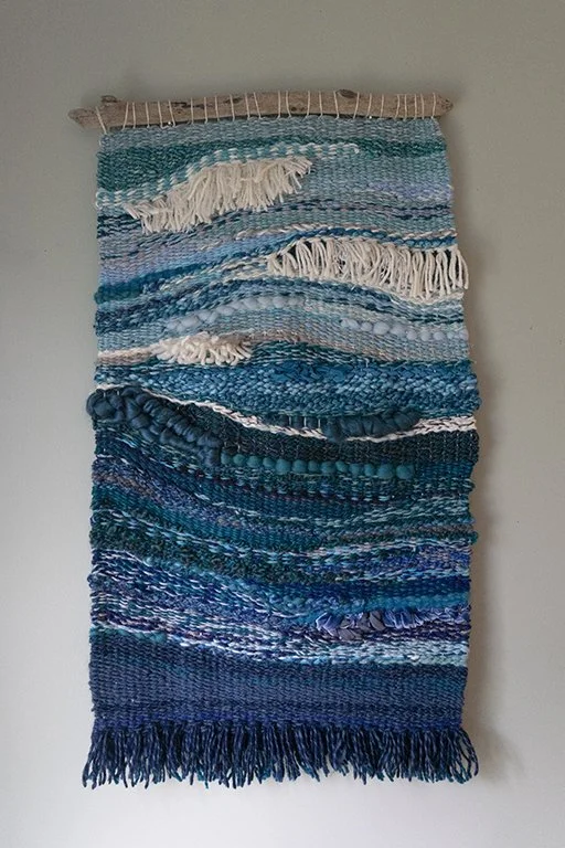 Crash, Rebecca Marella, Raw Wool, Silk, Acrylic Yarn, Ribbon & Rope, Driftwood, $365.