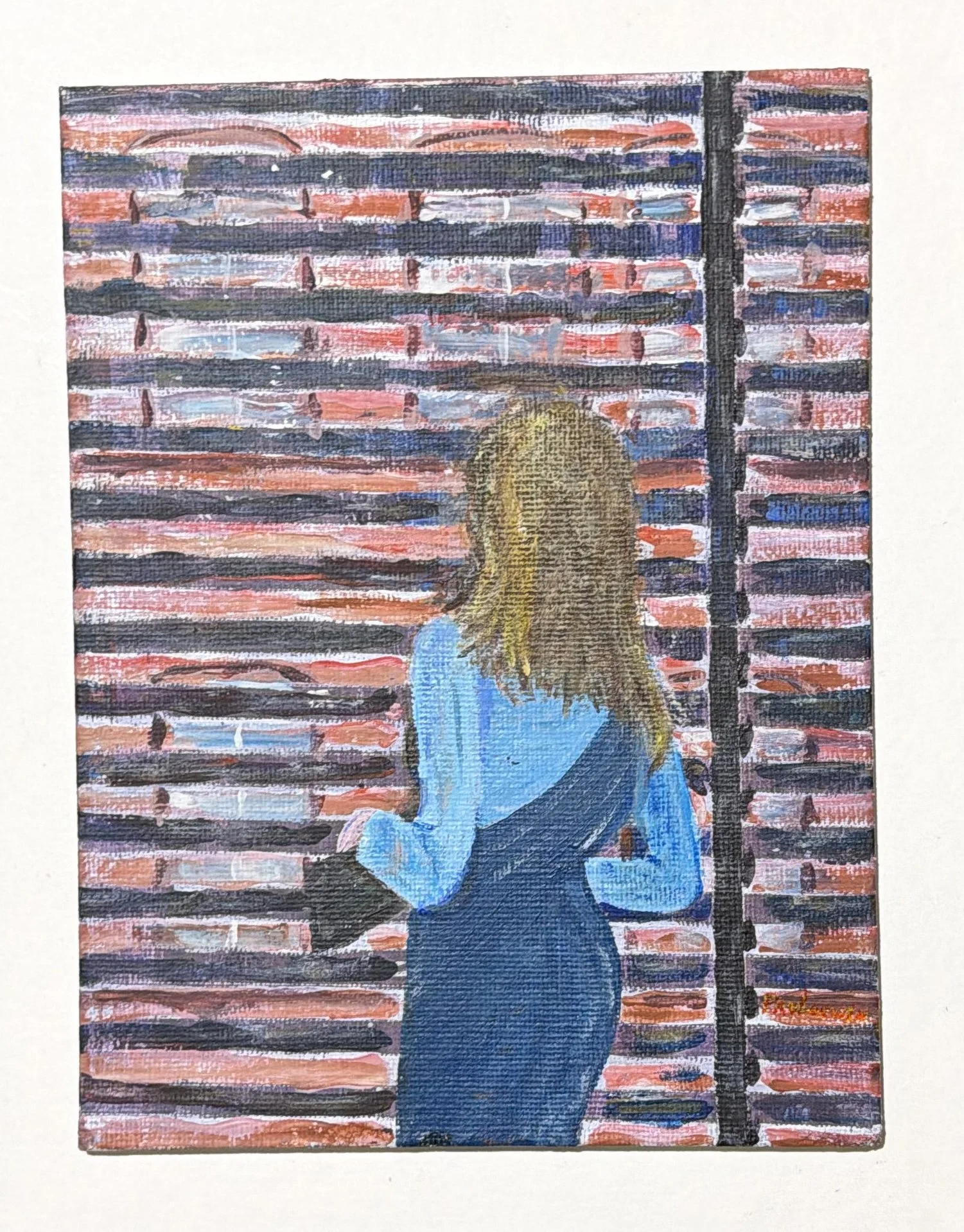 Wondering, Paul Locwin, Acrylic, $200. 12x15"