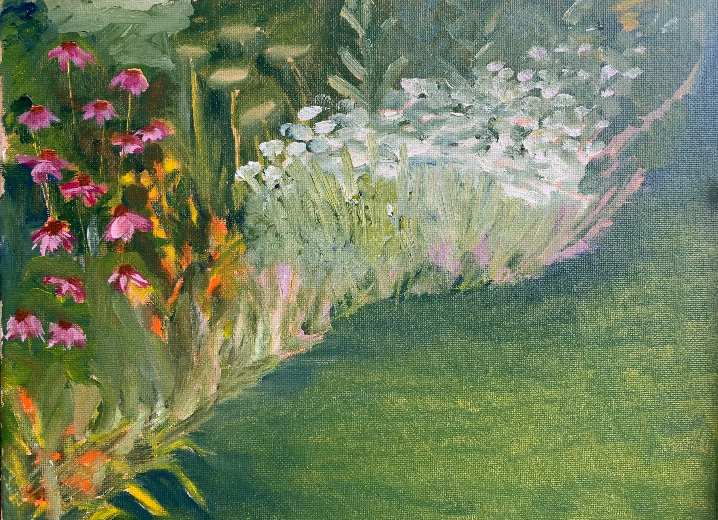 Annie's Garden, Susie Hitchcox, Oil, $200. (14x17")