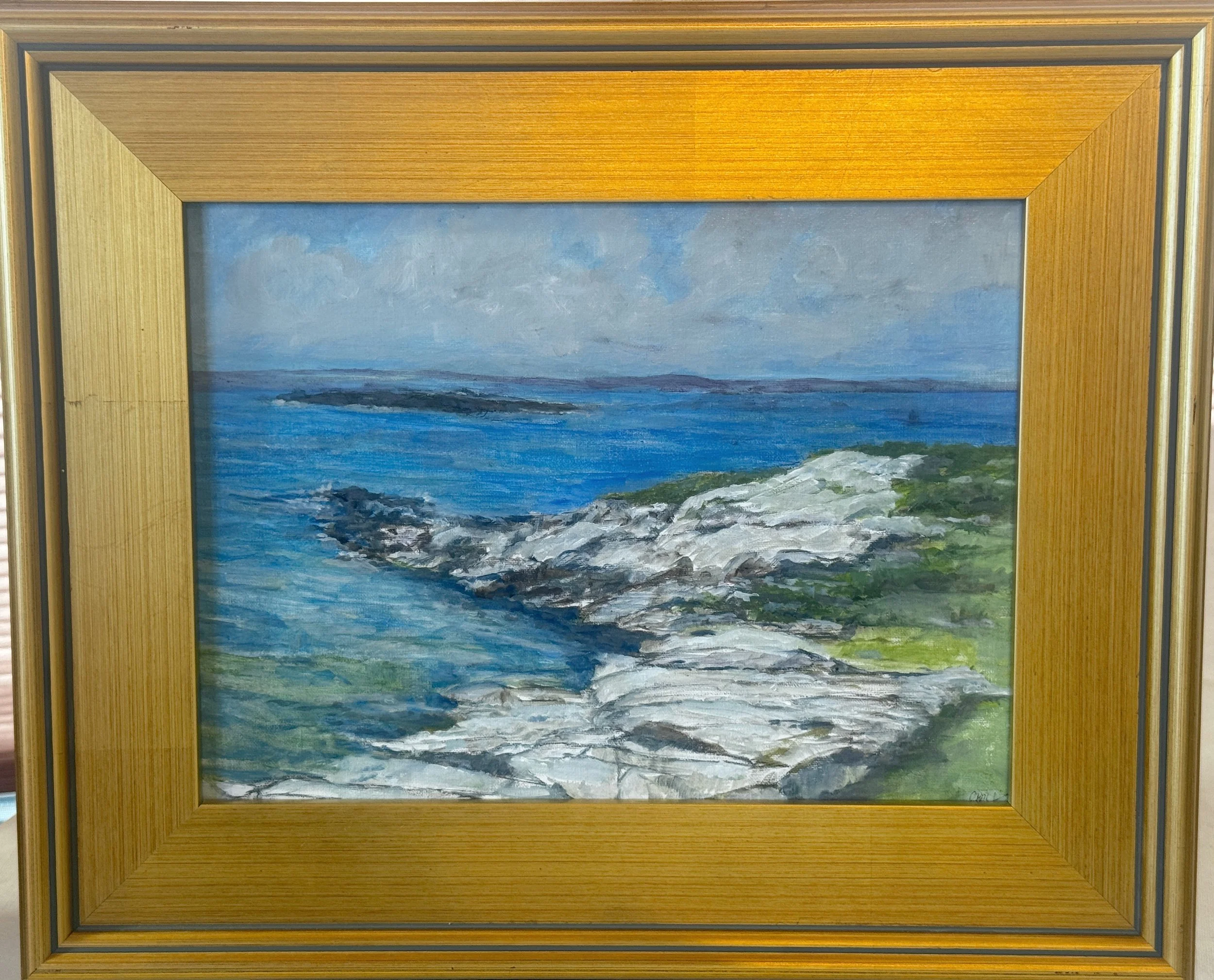 Seacoast View From Star Island, Christine Duprez-Young, Oil, $425.