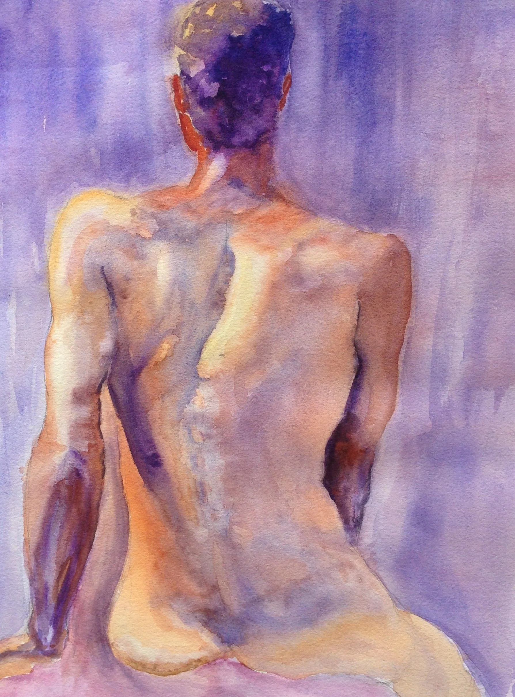 Rearview, Joanne Ravgiala, Watercolor, $200.