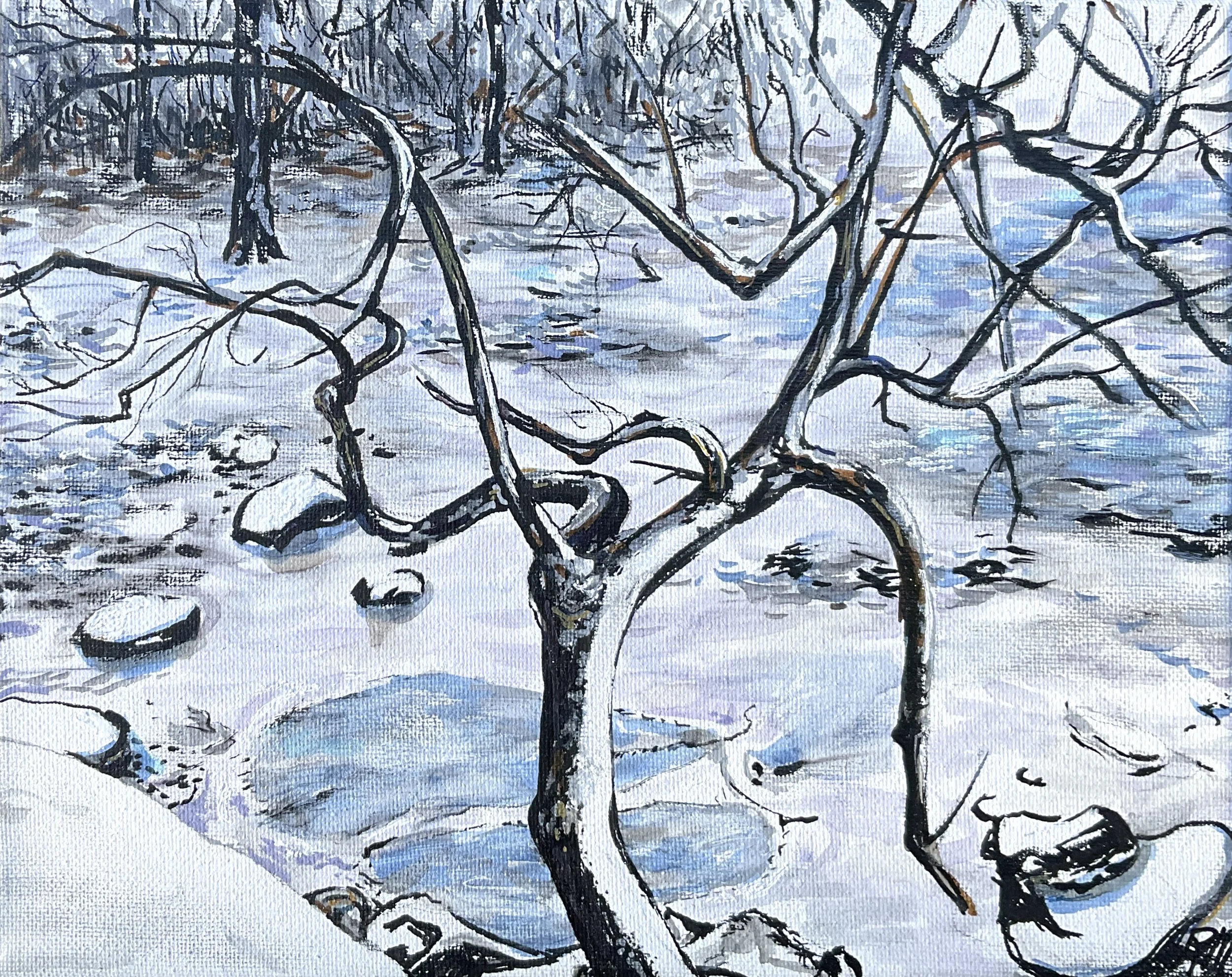 Reach Out, Rhonda Miller, Acrylic, $150.