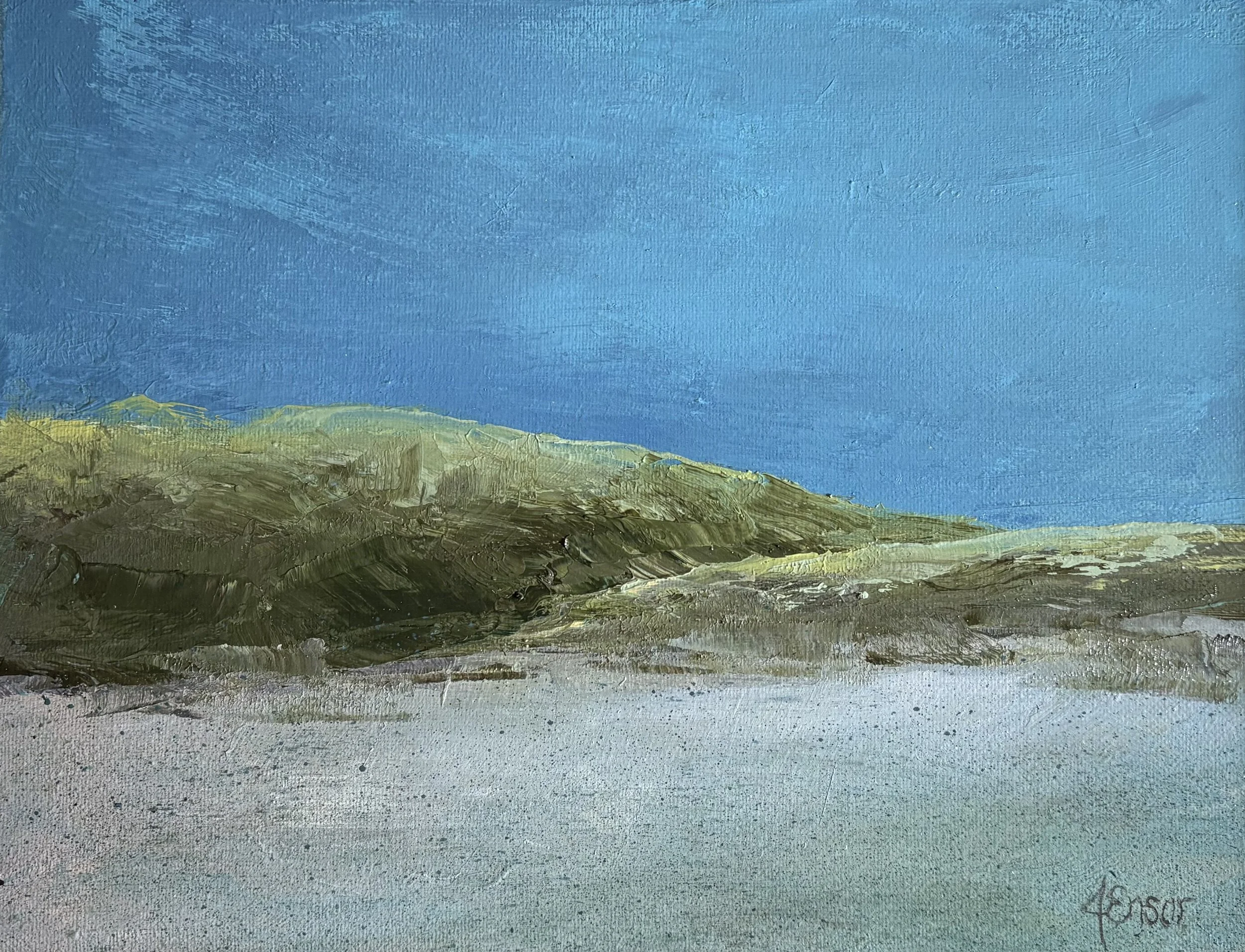 Storm Light, Jeannie Ensor, Oil on Canvas, $200. (9"x12")