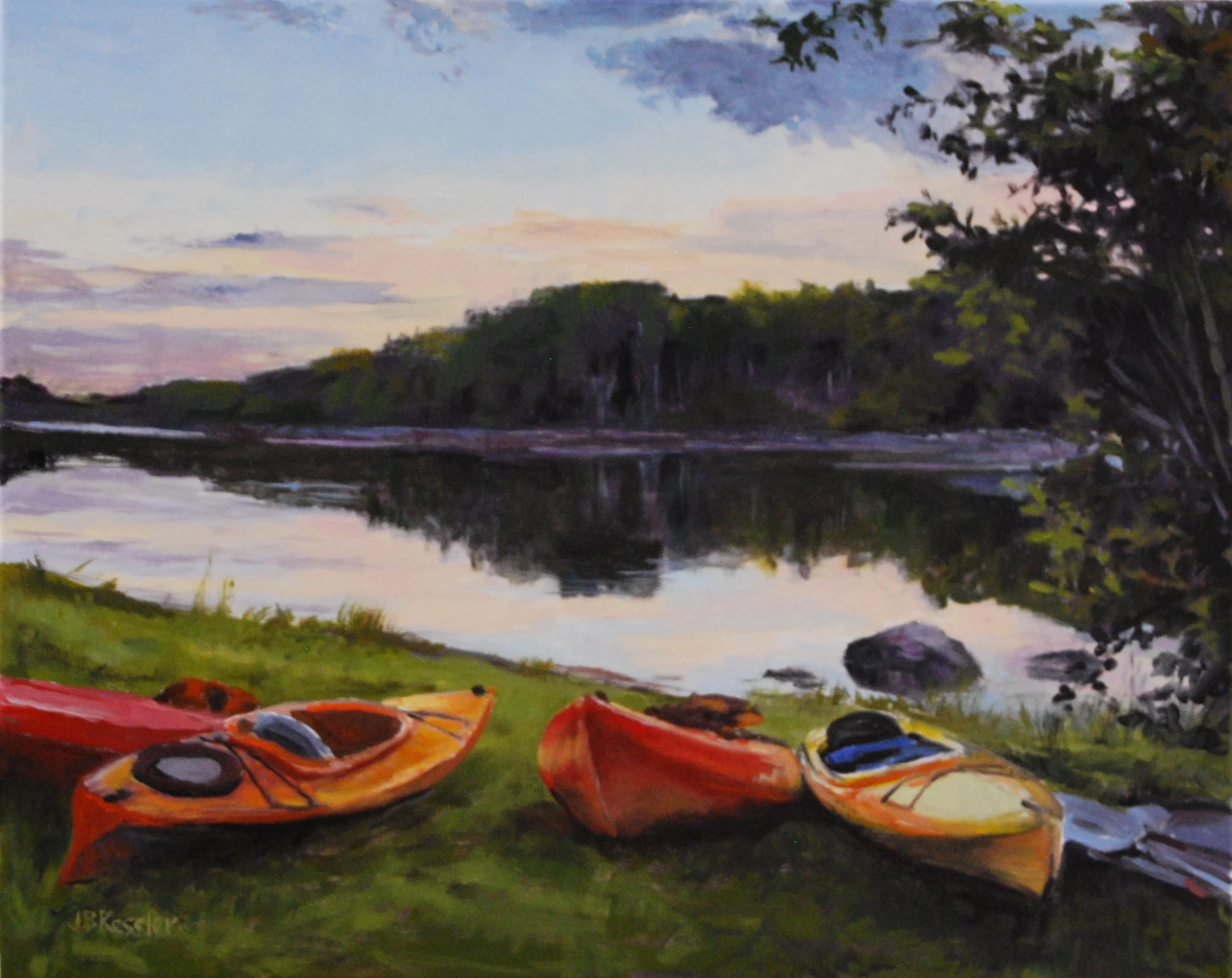 Done for the Day, John Kessler, Oil, $1700. 20x24"