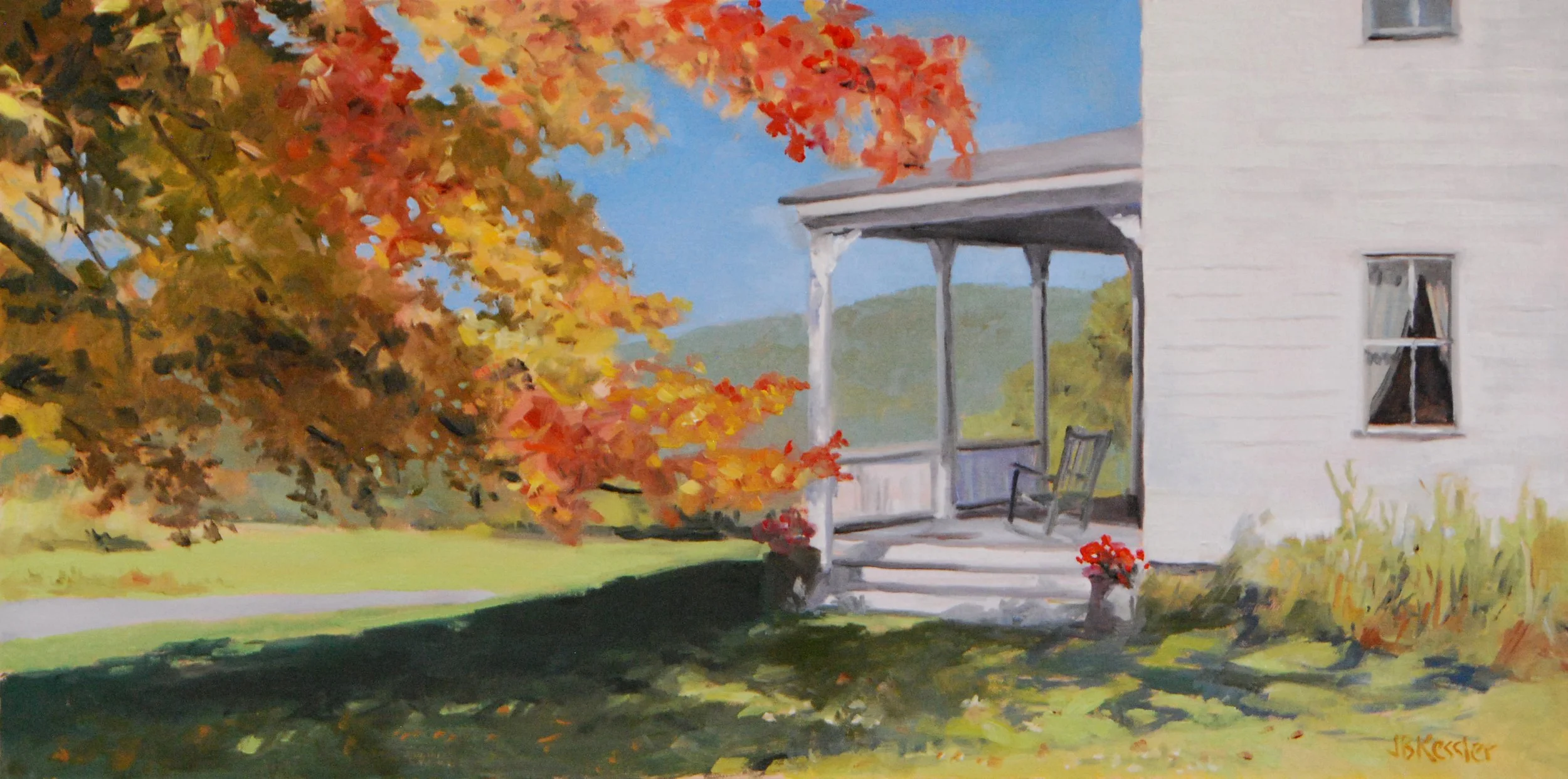 Signs of Autumn, John Kessler, Oil, $1500. 28x16"