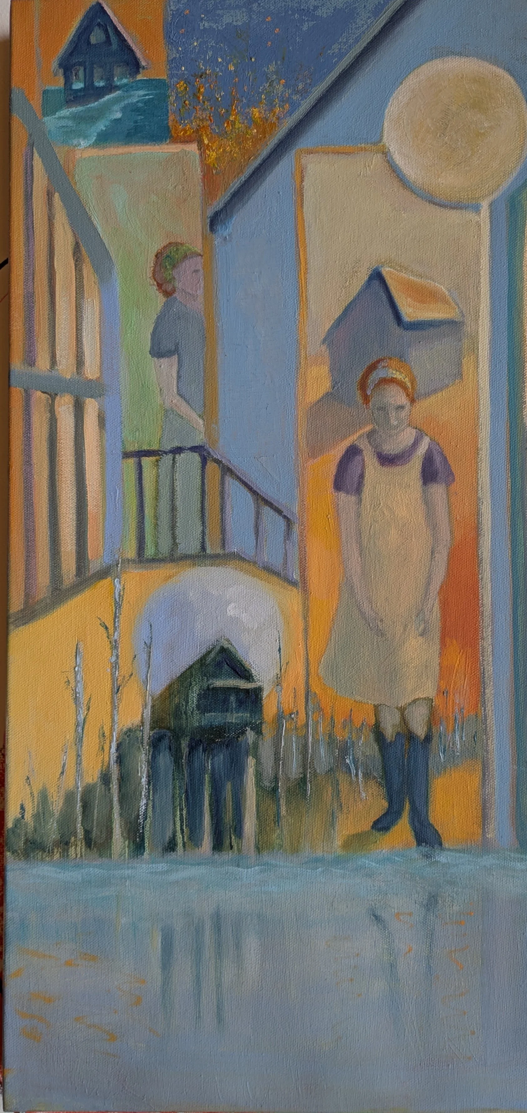 Tides and Transitions, Judith Andrews, Oil on Canvas, $800.