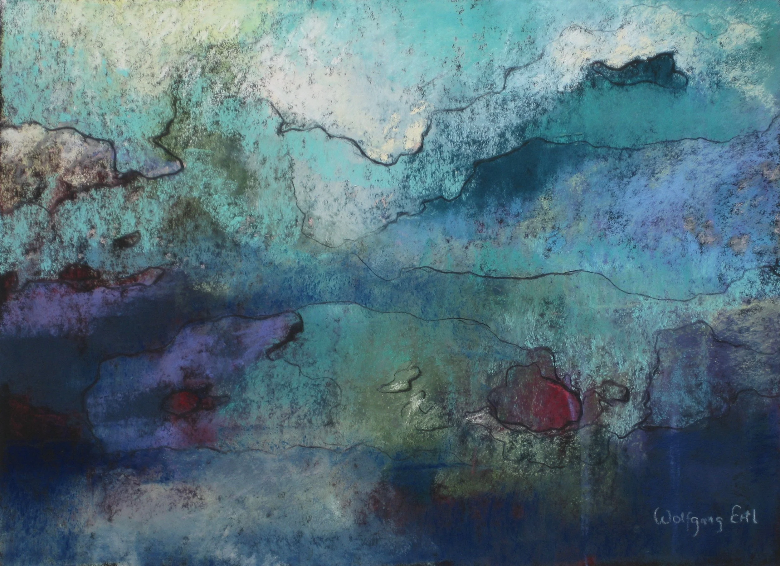 Melancholia 5, Wolfgang Ertl, Pastel, $475.