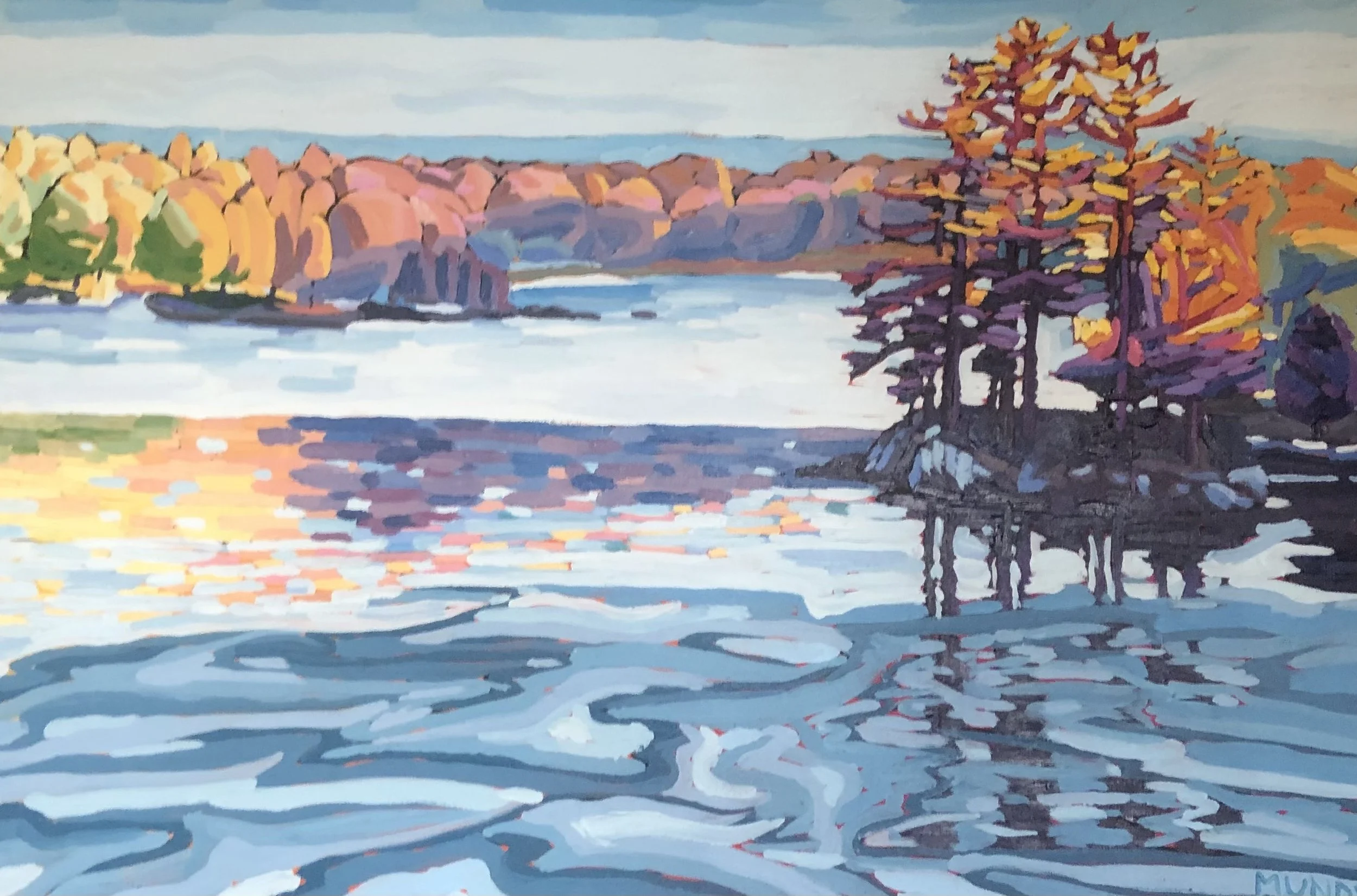 Barter's Creek, Marty Mundy, Acrylic, $600.