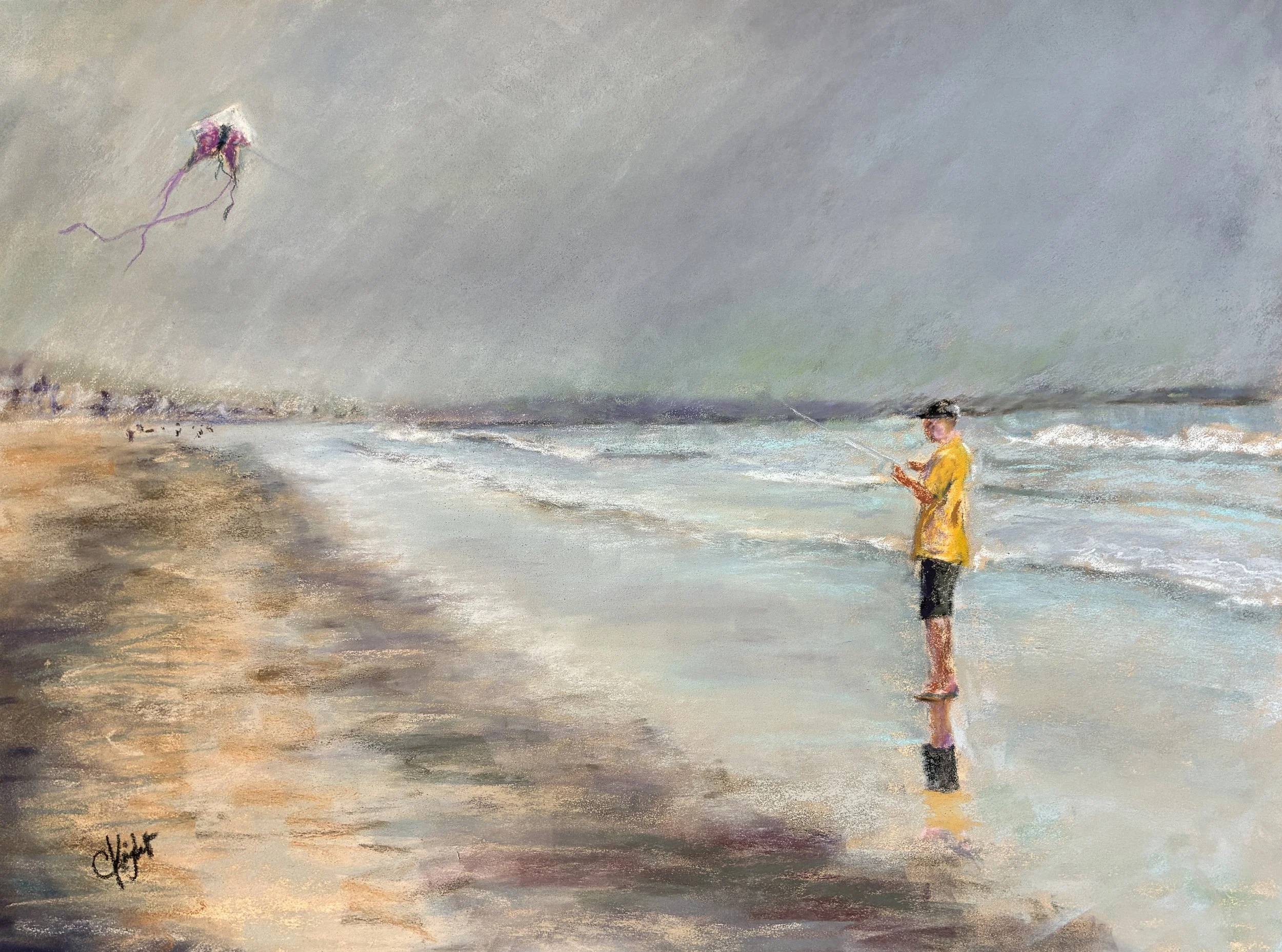 The Wind Blows Wherever It Pleases, Charleen Knight, Pastel, $450.