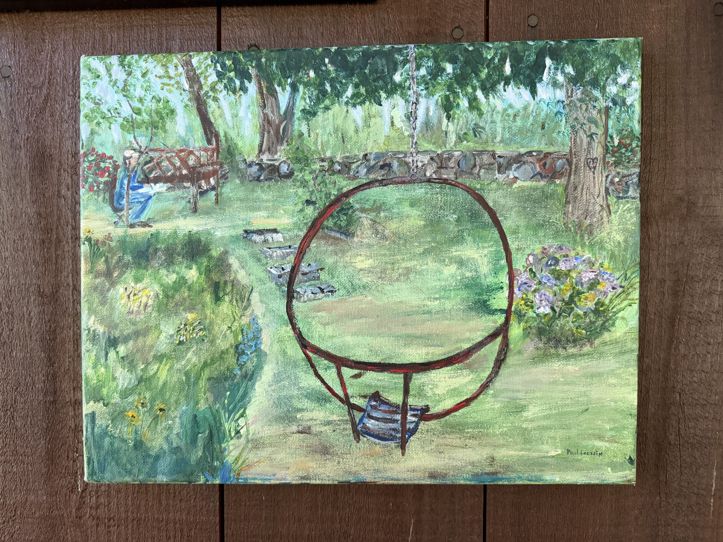 Hosmer 'Old Swing', Paul Locwin, Acrylic, $175. (11x14")
