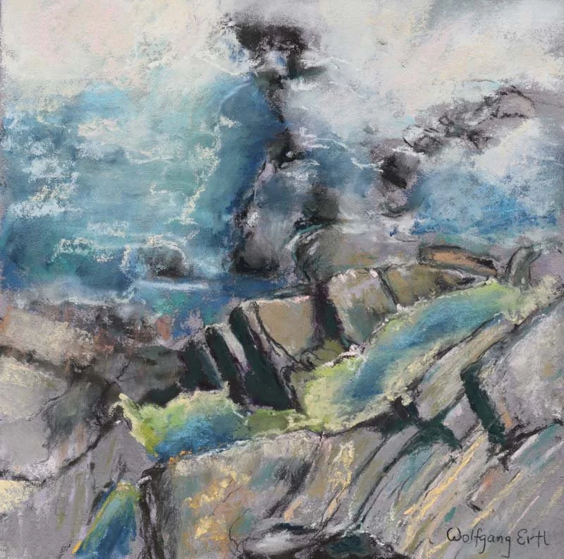 Tidal Pools, Wolfgang Ertl, Pastel, $350.