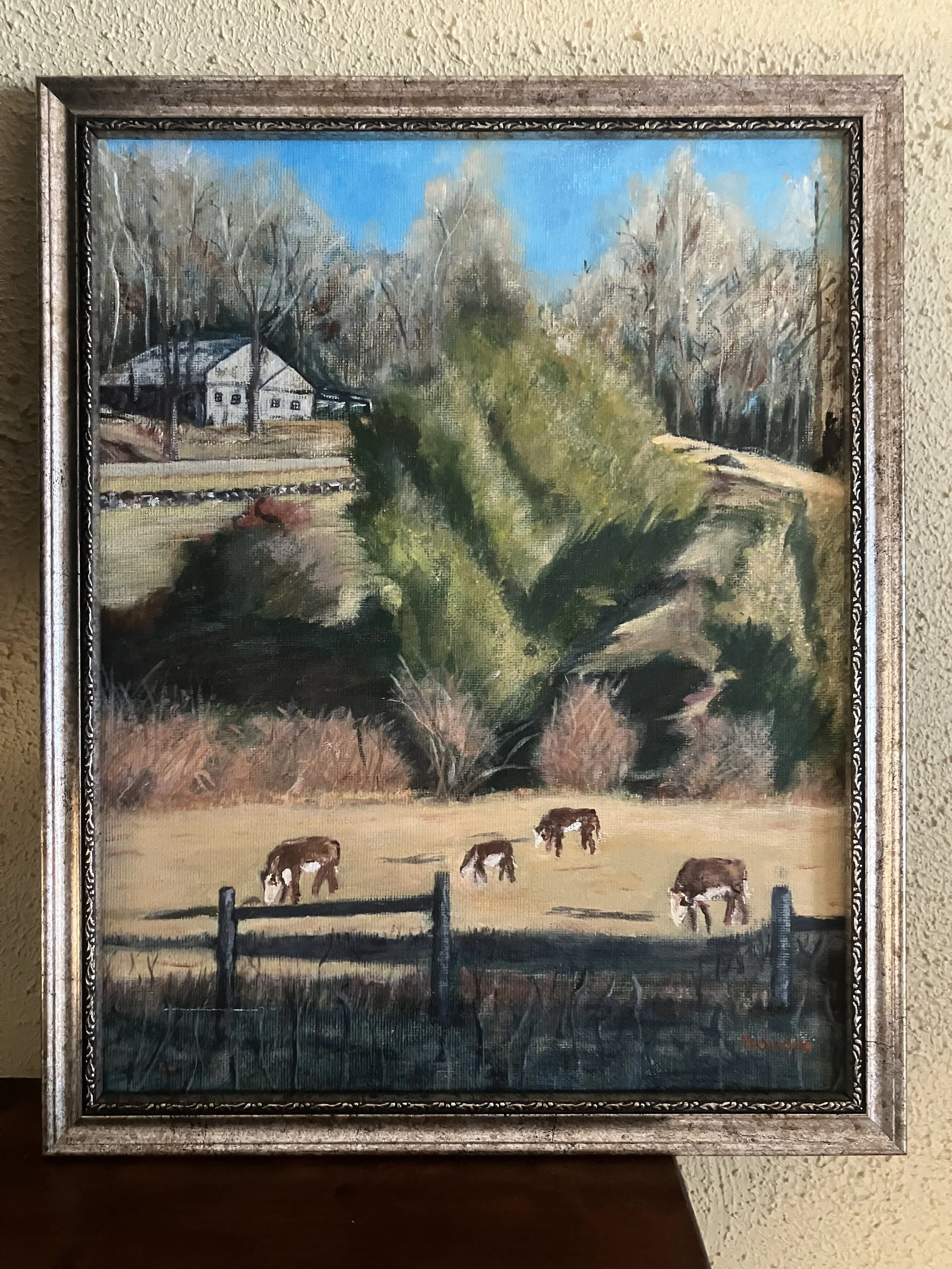 Headwaters Trail, Sawyer Farm, Paul Locwin, Acrylic, $200.